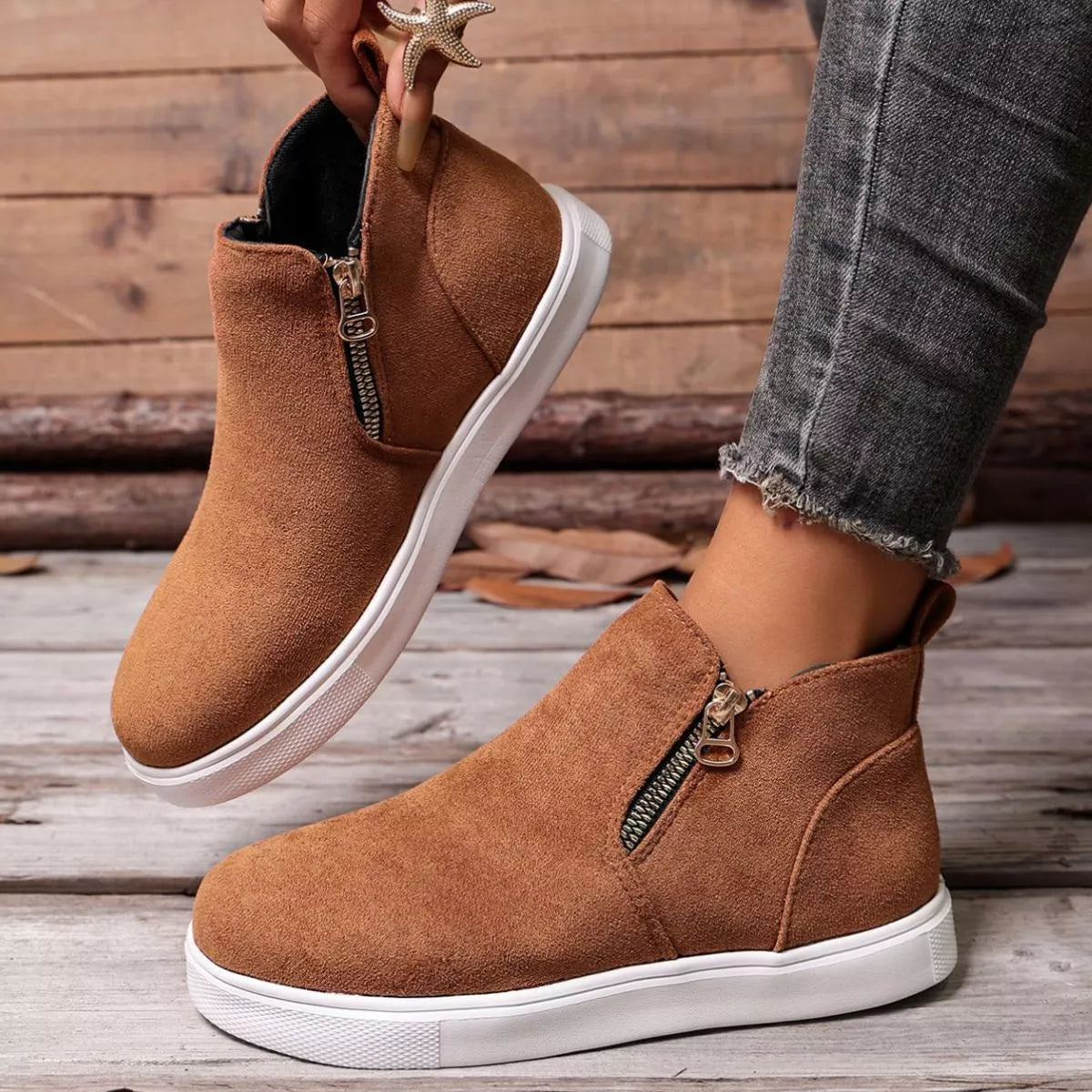 Round Toe Flats Loafers - Lilixa.store