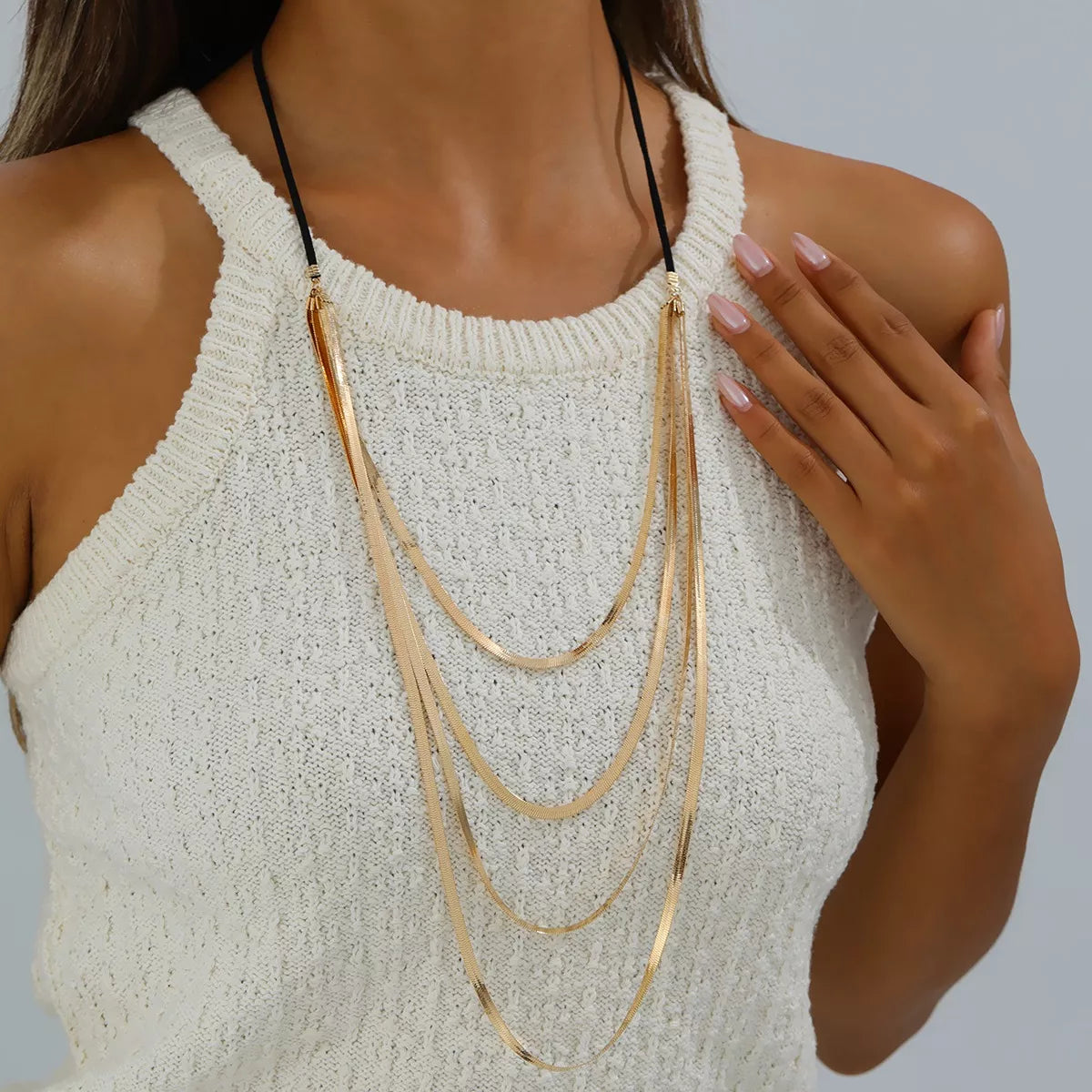 Multi-Layered Snake Chain Necklace - Lilixa.store