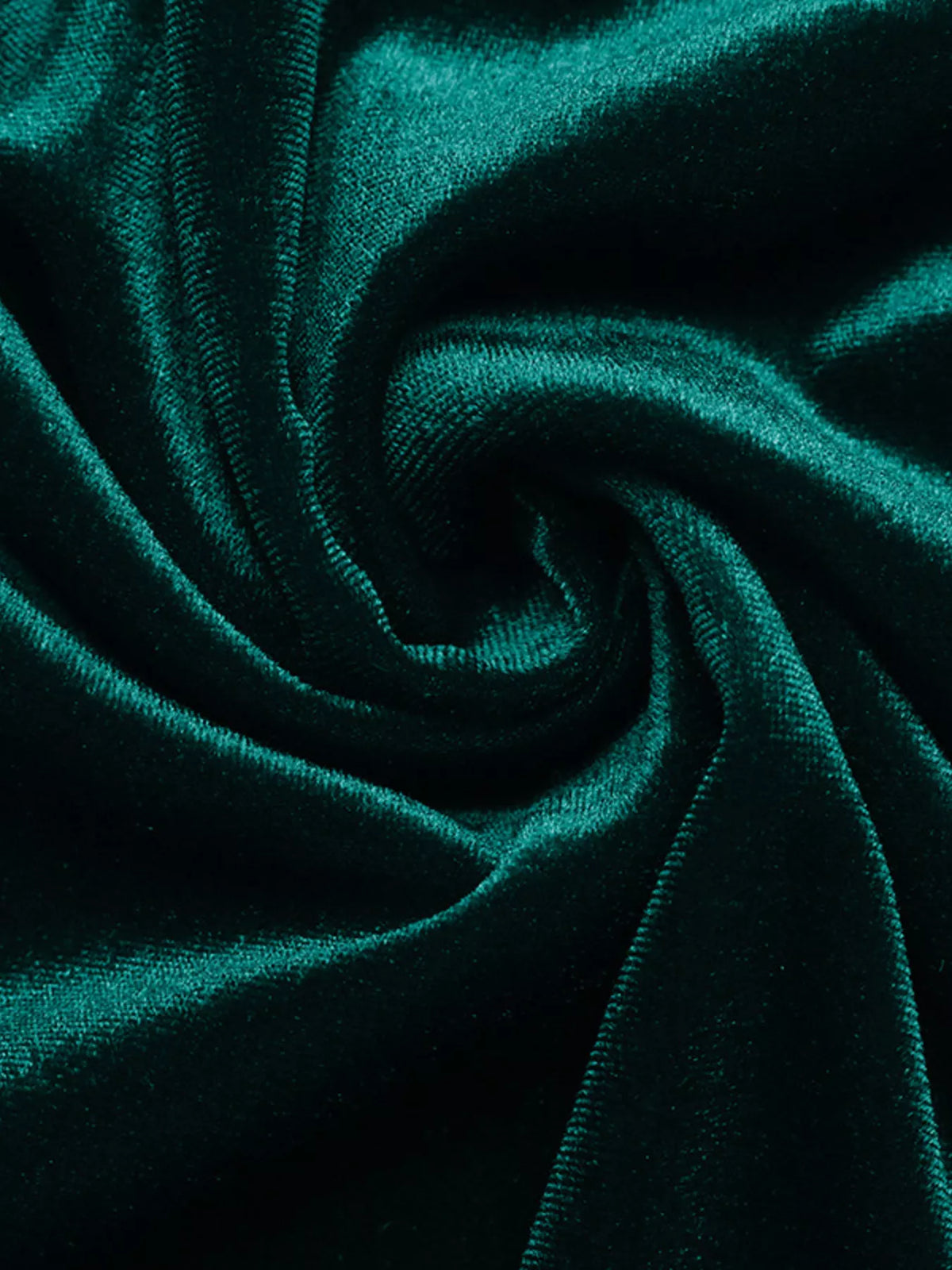 Velvet V-Neck Long Sleeve Maxi Dress in Green, view 10