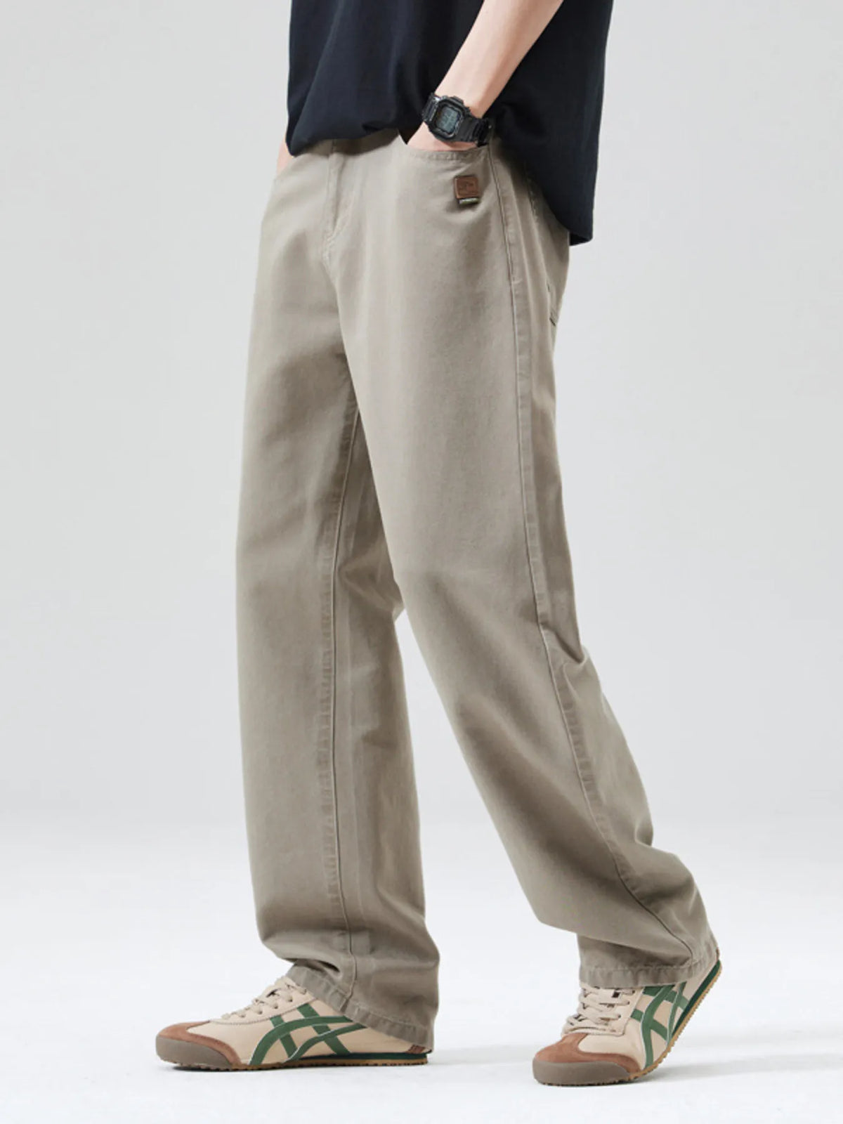 Men's Full Size Wide Leg Pants Plus Size, view 2