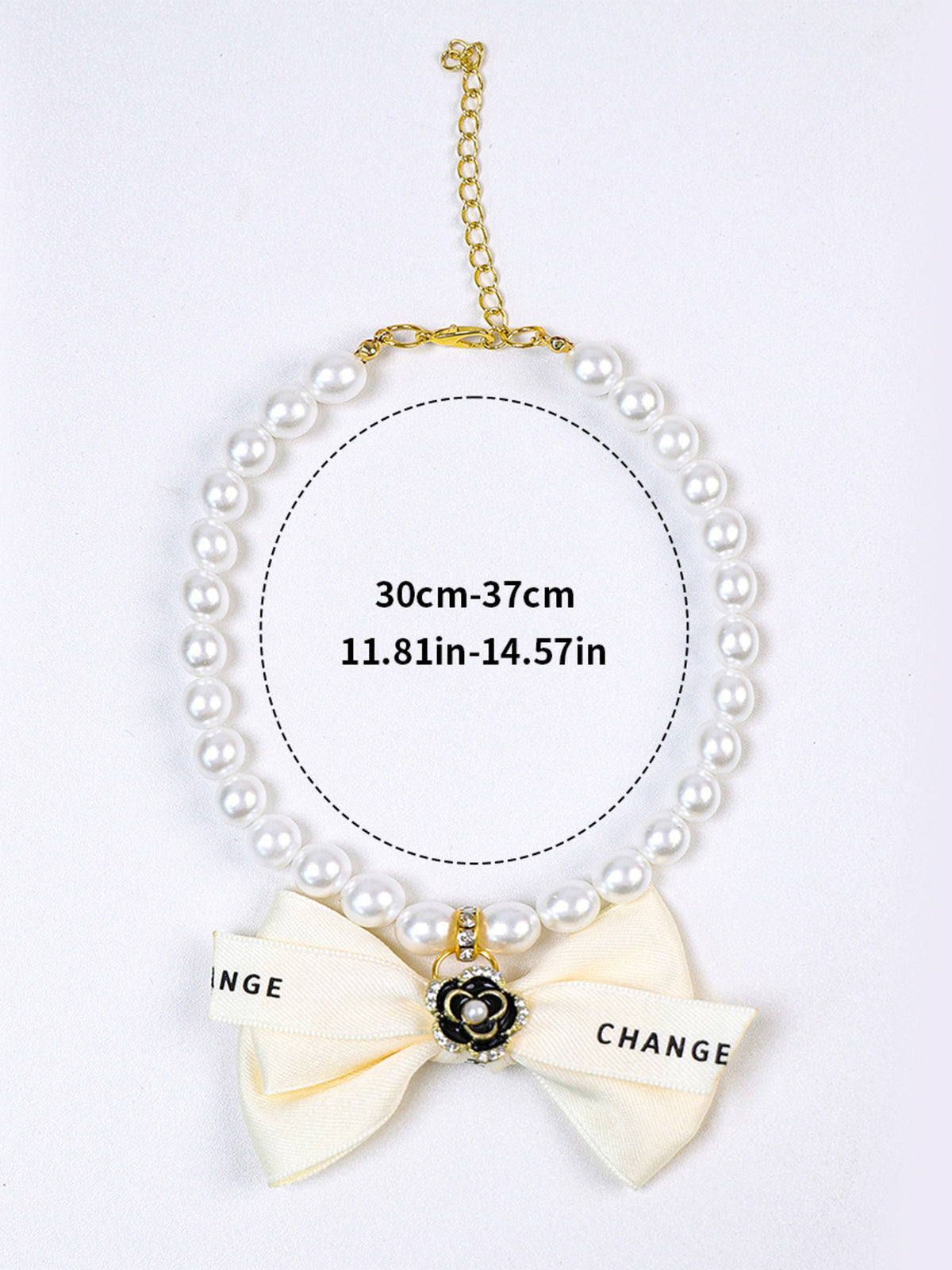 Pearl Bowknot Pet Necklace - Lilixa.store