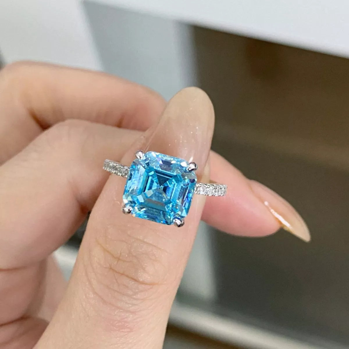 925 Sterling Silver Square Ring - Lilixa.store