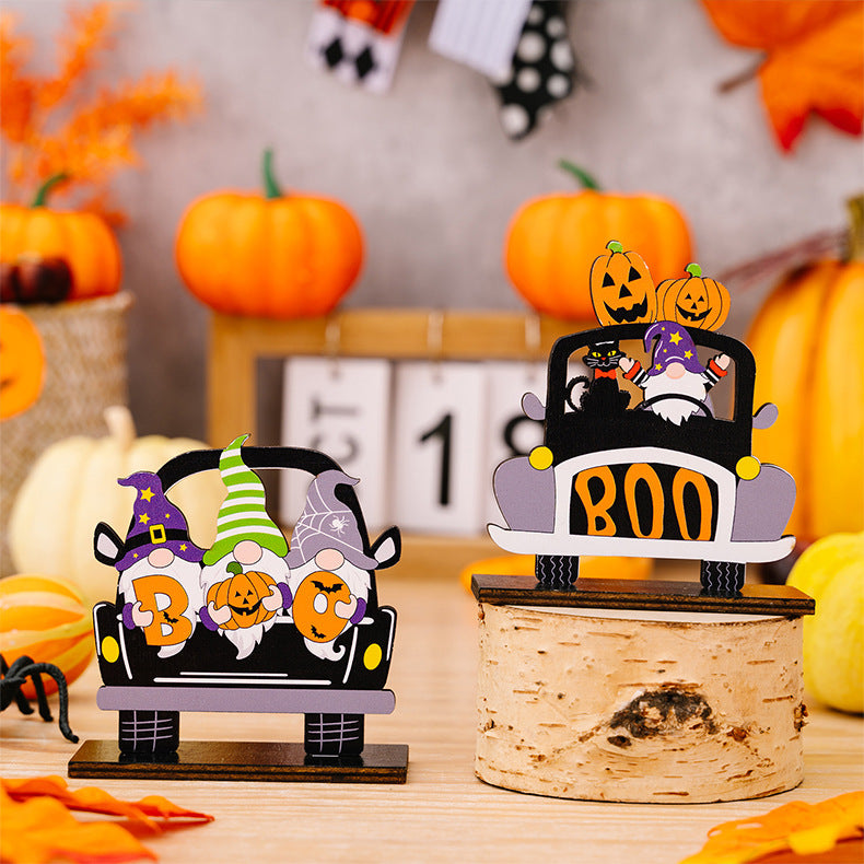 3-Piece Halloween Element Car-Shape Ornaments - Lilixa.store