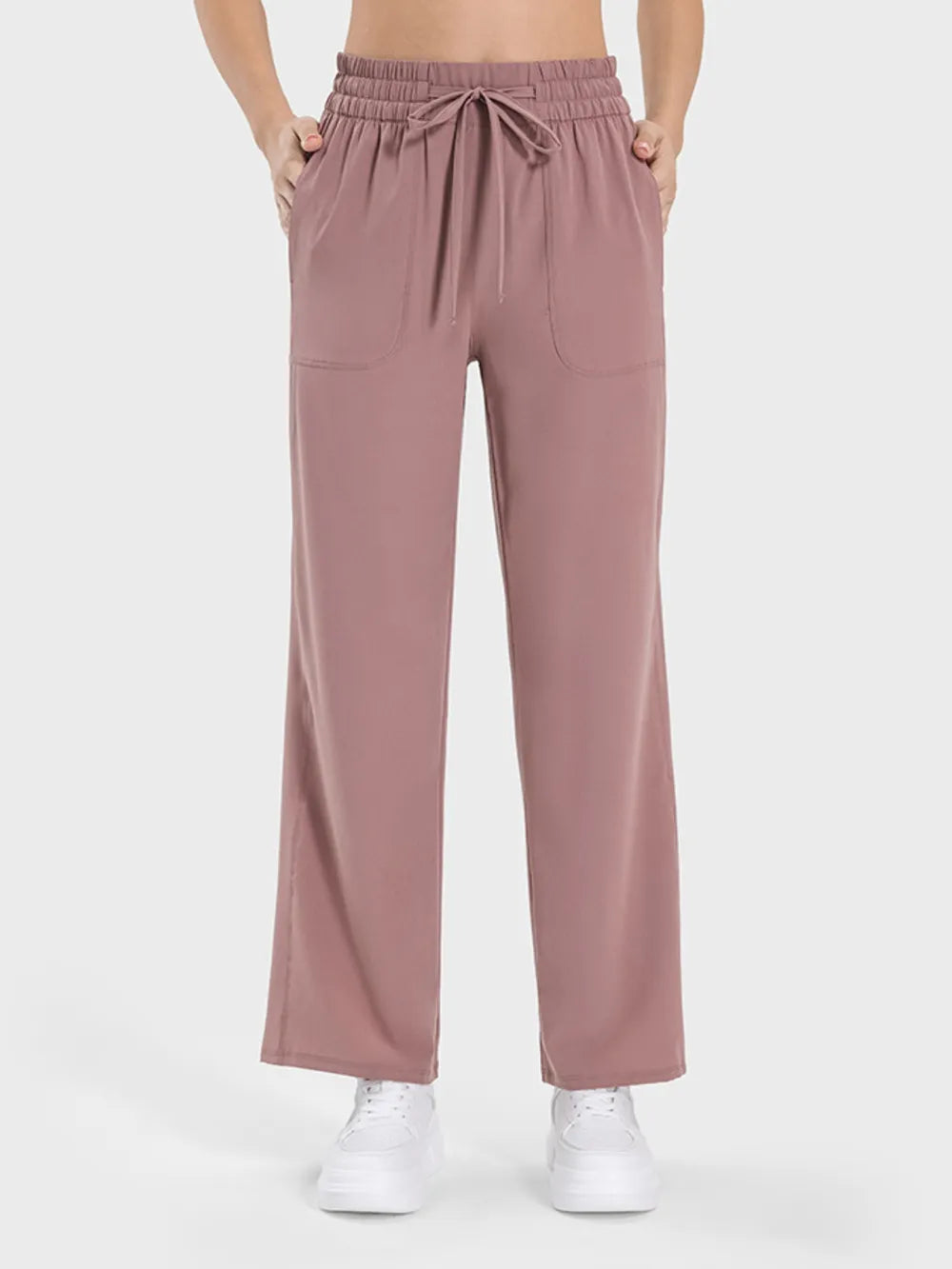 Millennia Drawstring Pocketed Active Pants - Lilixa.store