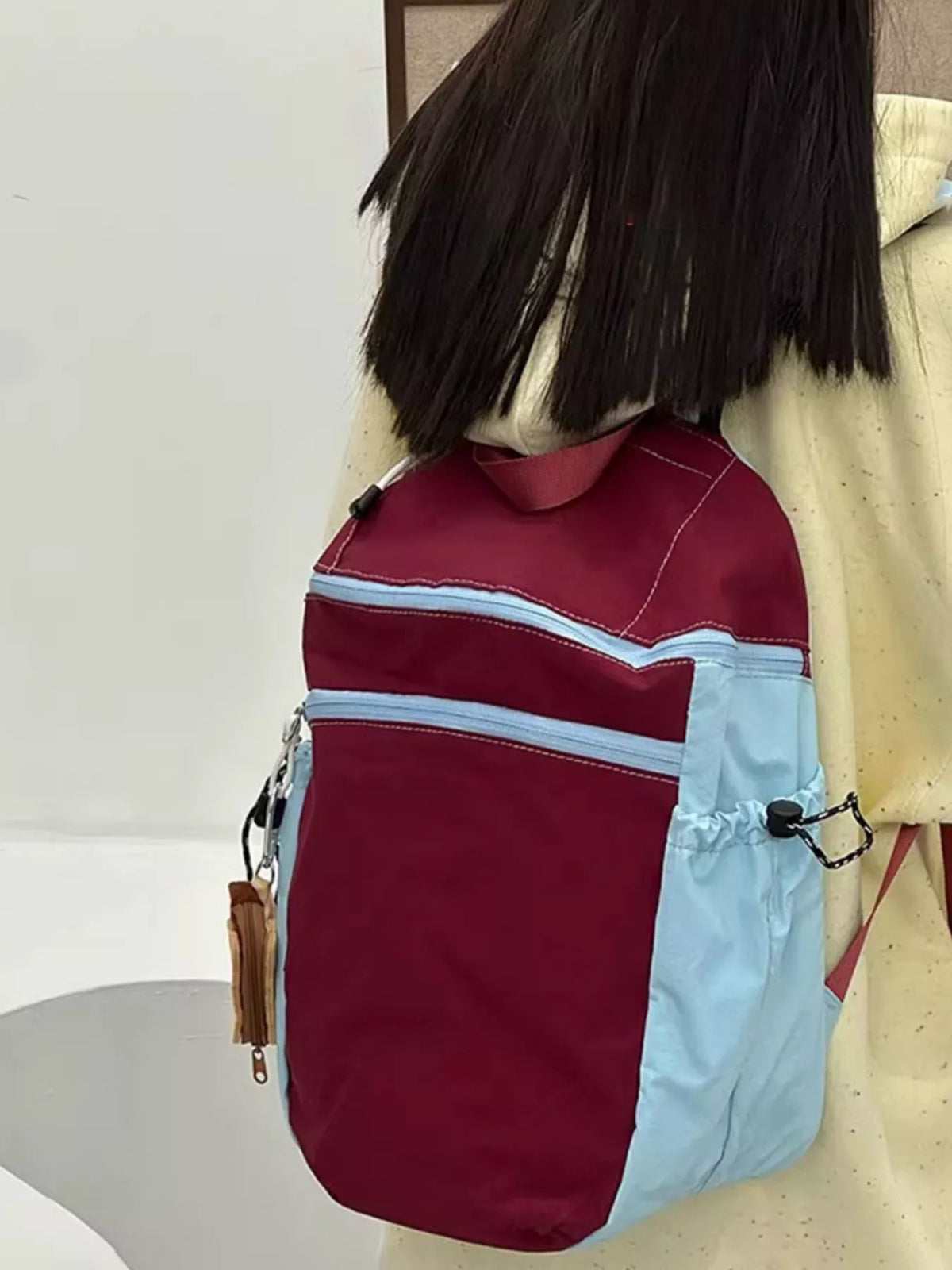 Two-Tone Lightweight Casual Backpack Bag - Lilixa.store