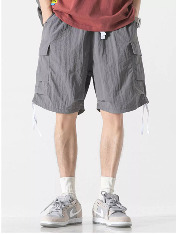 Men's Casual Lightweight Cargo Shorts in Gray