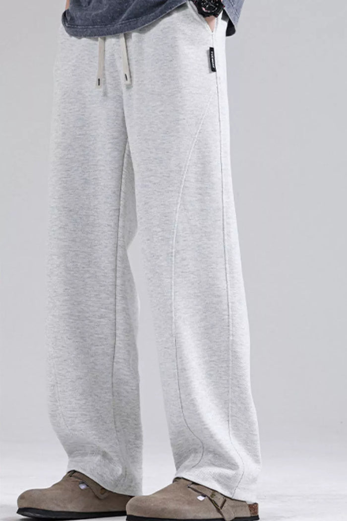 Men's Plus Size Casual Loose Fit Sweatpants in Light Gray