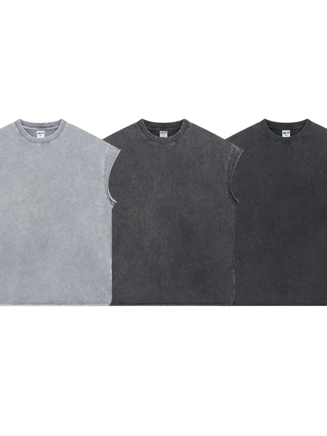 Men's Washed Round Neck Tank - Lilixa.store