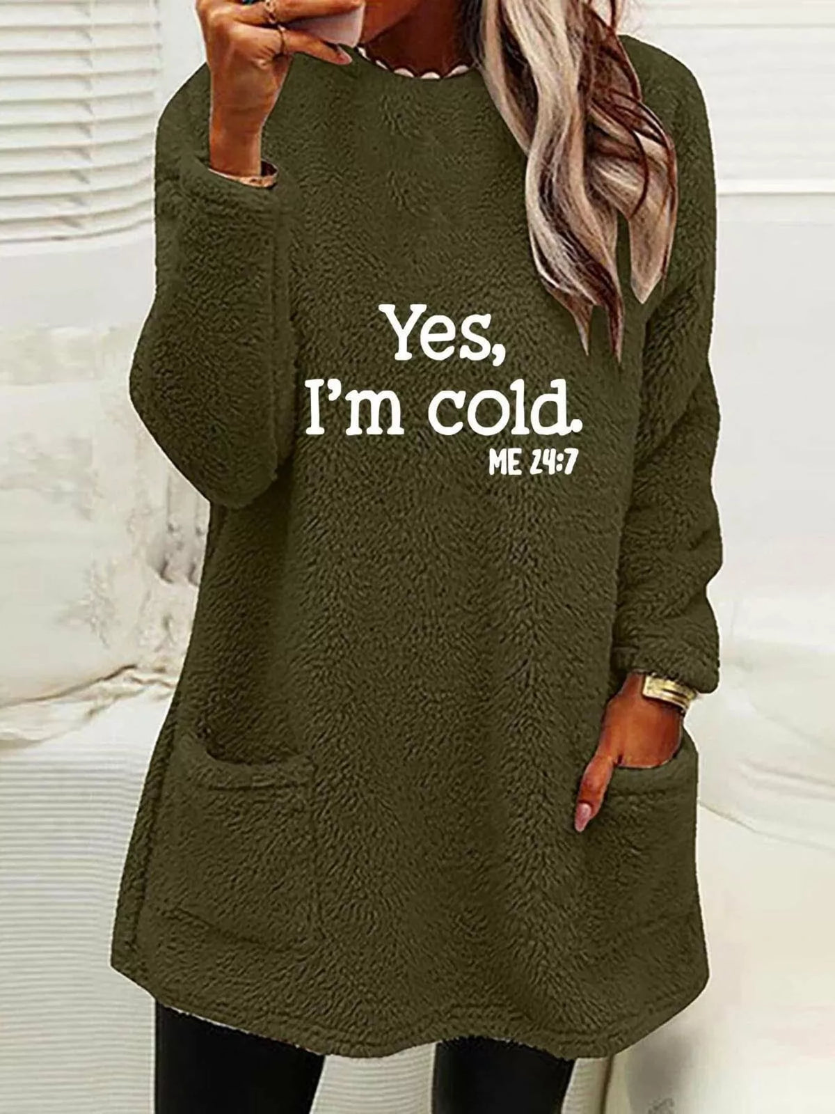 Full Size Letter Long Sleeve Fleece Sweatshirt Plus Size - Lilixa.store