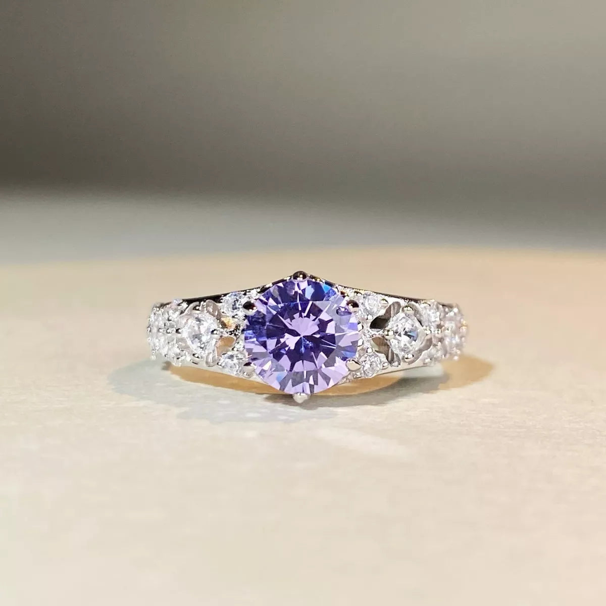 Growing High-Carbon Diamond 925 Sterling Silver Ring - Lilixa.store