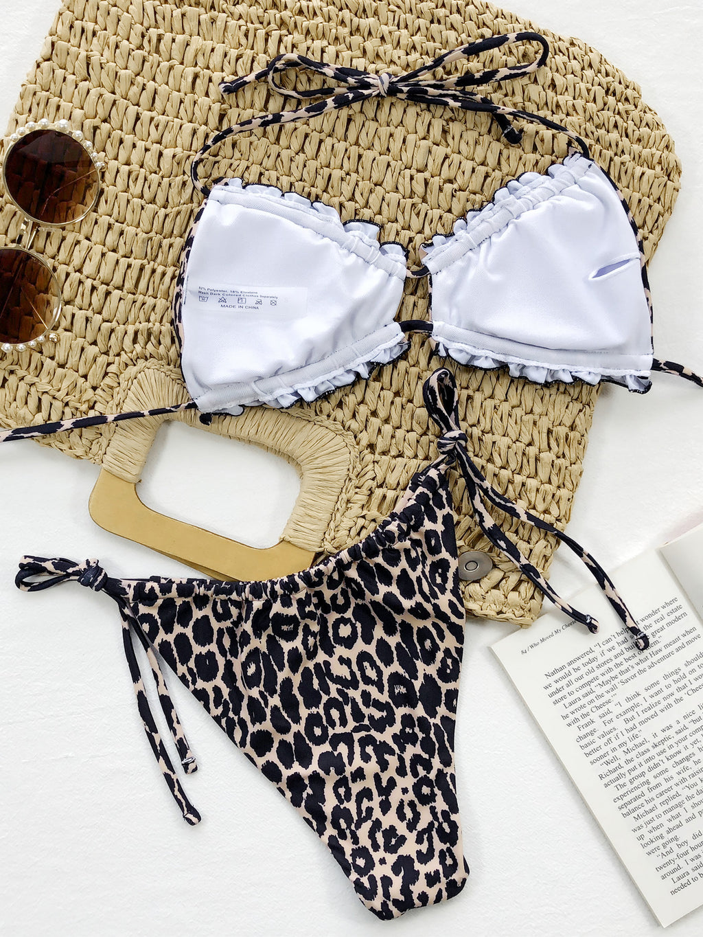 Frill Trill Halter Neck Bikini Set - Lilixa.store