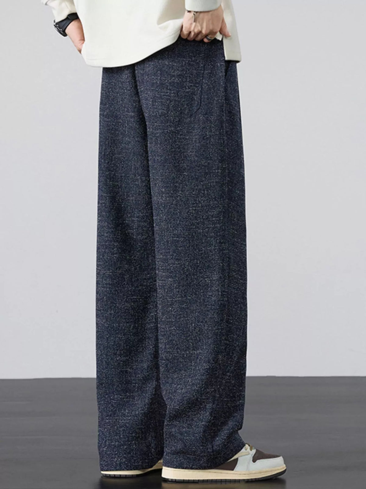 Men's Plus Size Casual Wide Leg Pants, view 6