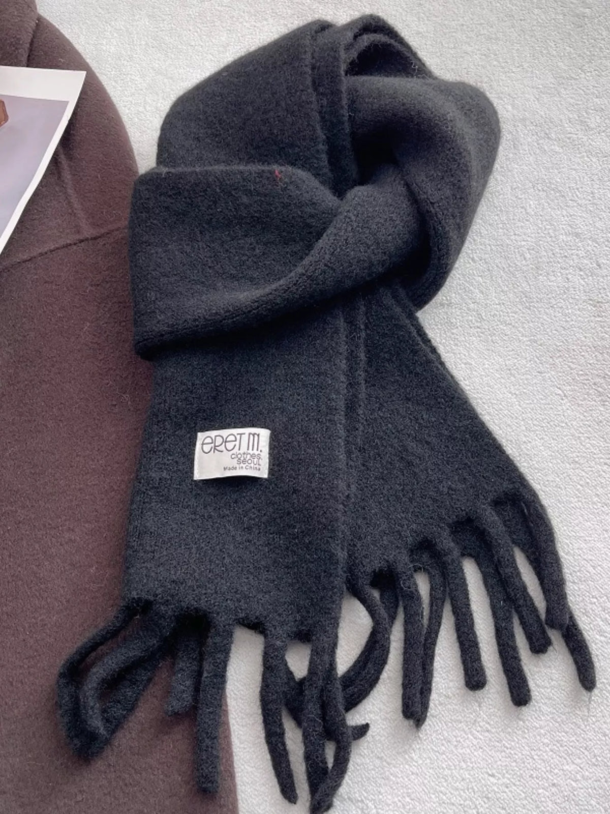 Fringe Solid Color Scarf - Lilixa.store