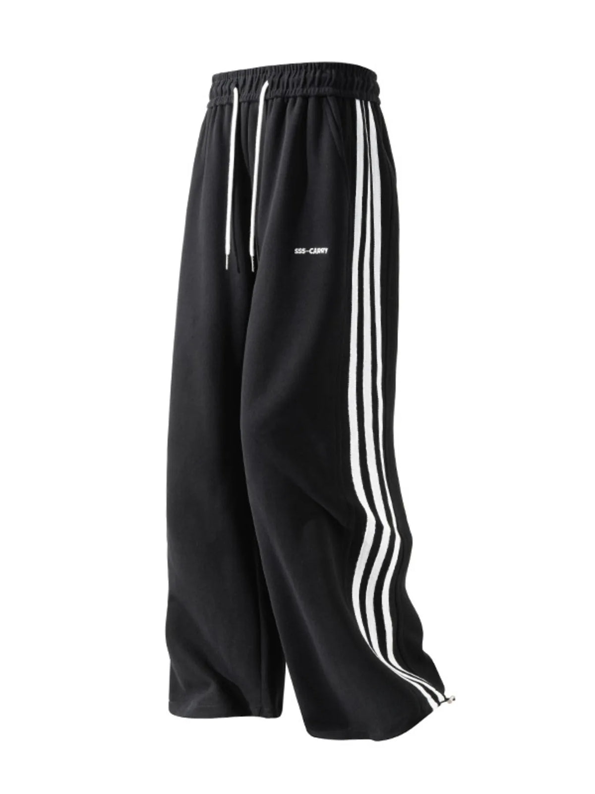 Men's Plus Size Relaxed Fit Pants with Side Stripes, view 10