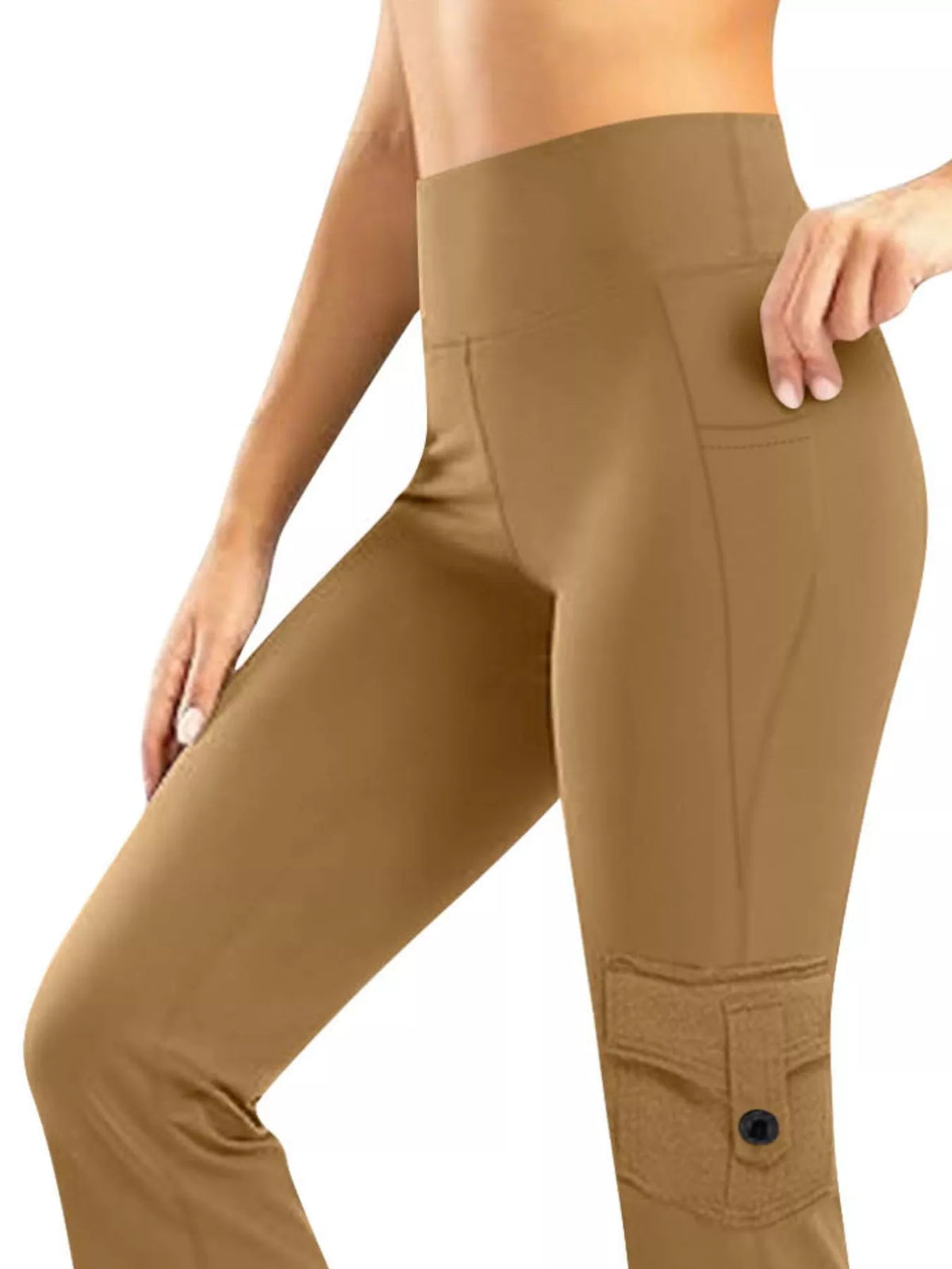 High-Waisted Yoga Pants with Pockets - Lilixa.store