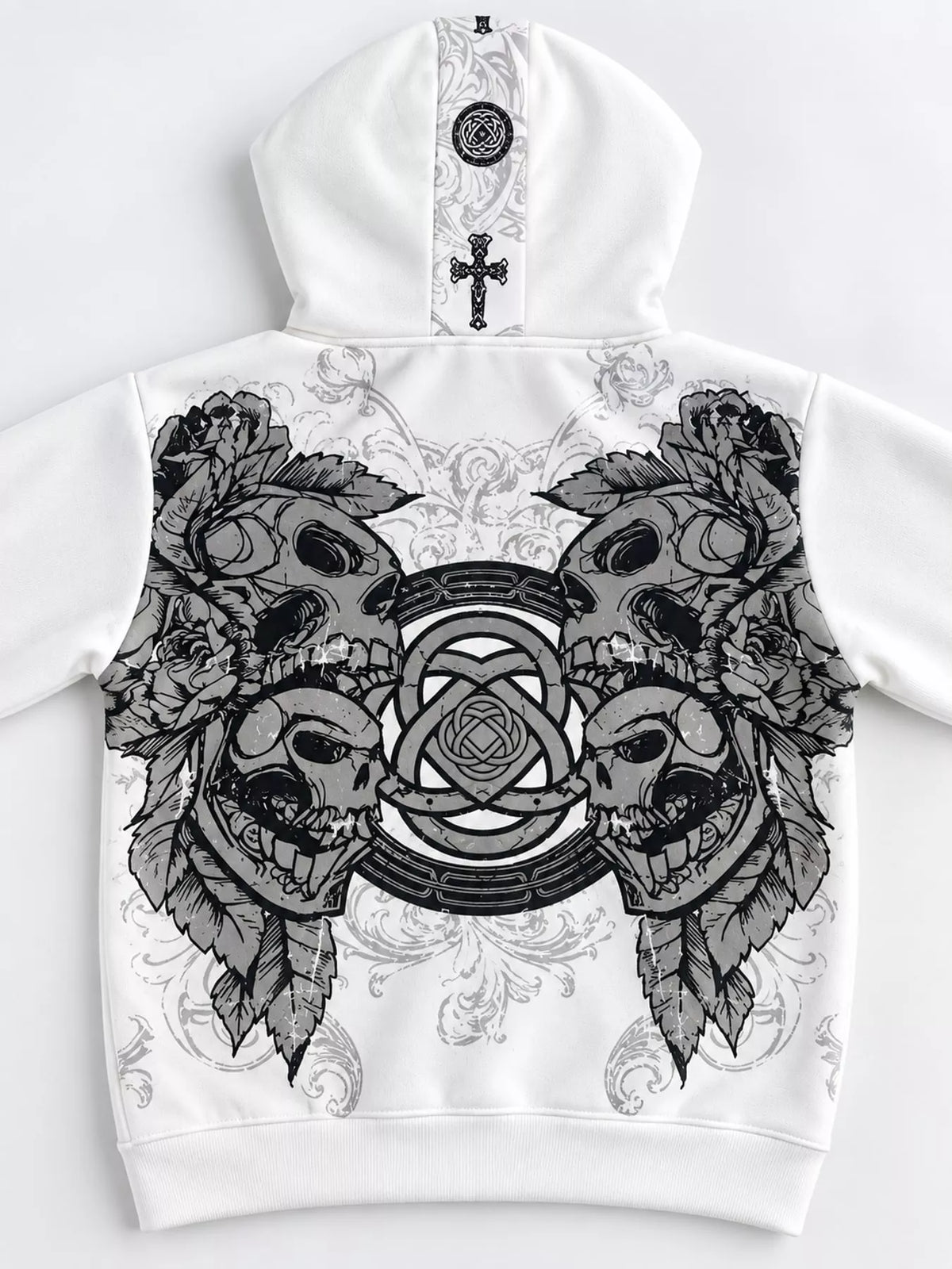 Halloween Gothic Graphic Zip-Up Hoodie, view 12
