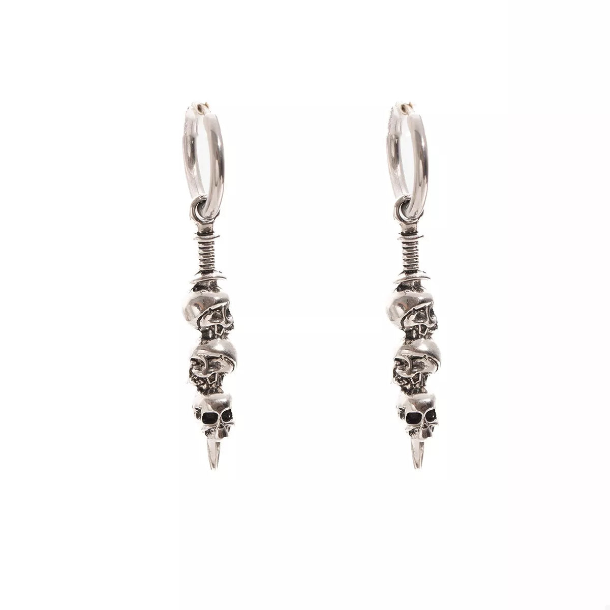 Halloween Skull Chain Drop Earrings - Lilixa.store