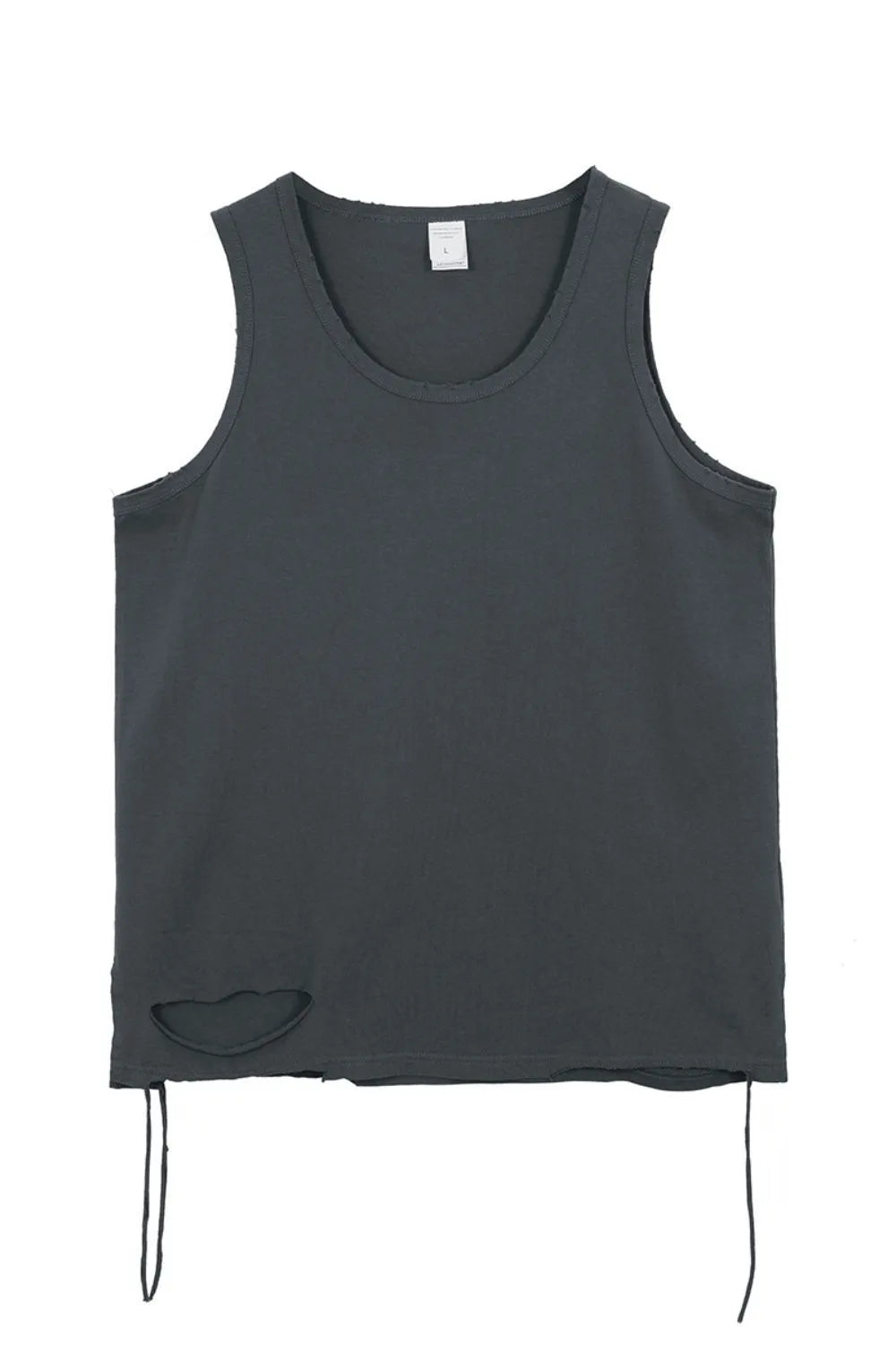 Men's Round Neck Wide Strap Tank - Lilixa.store