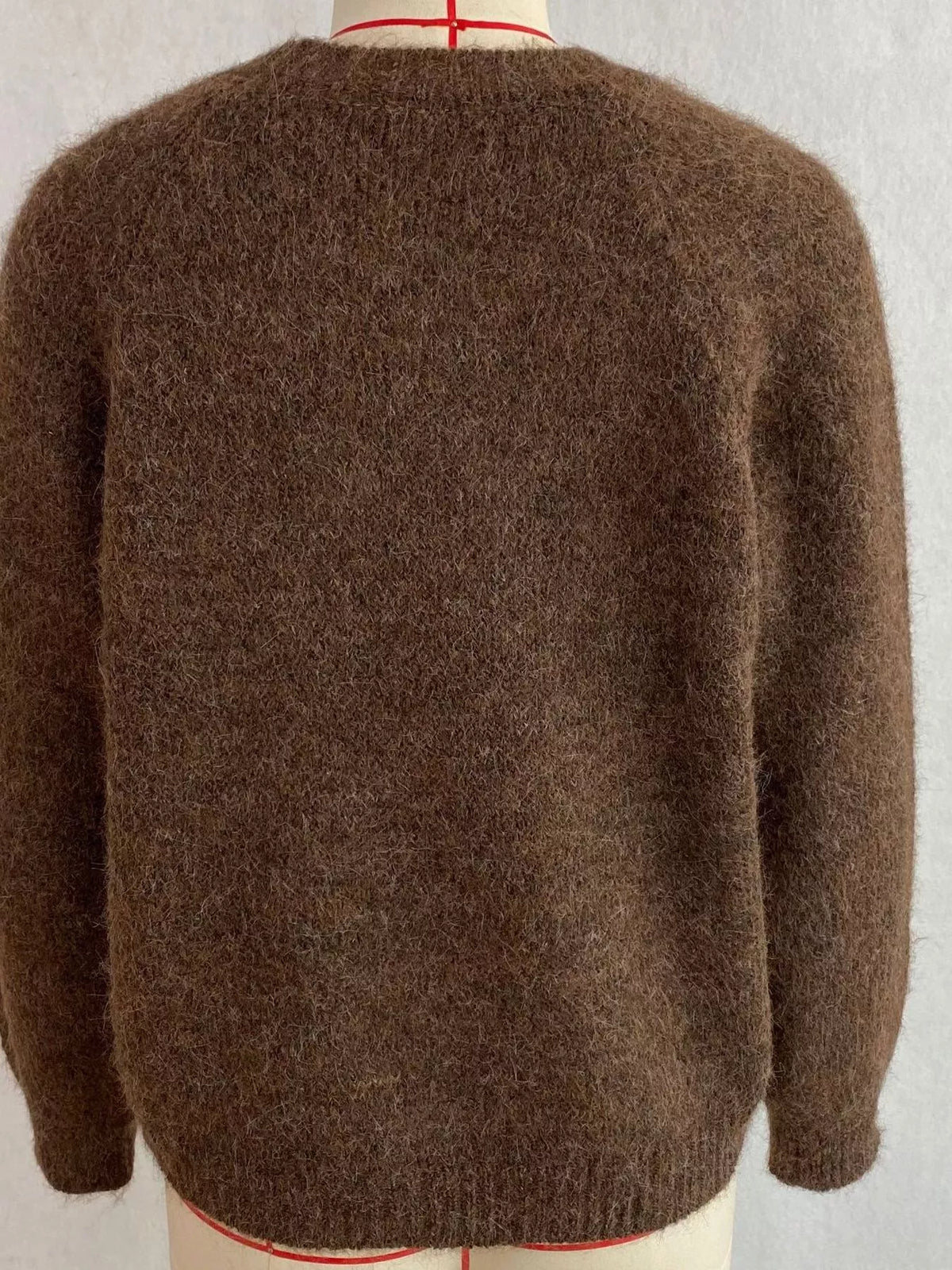 Argyle Pattern Raglan Sleeve Sweater, view 7