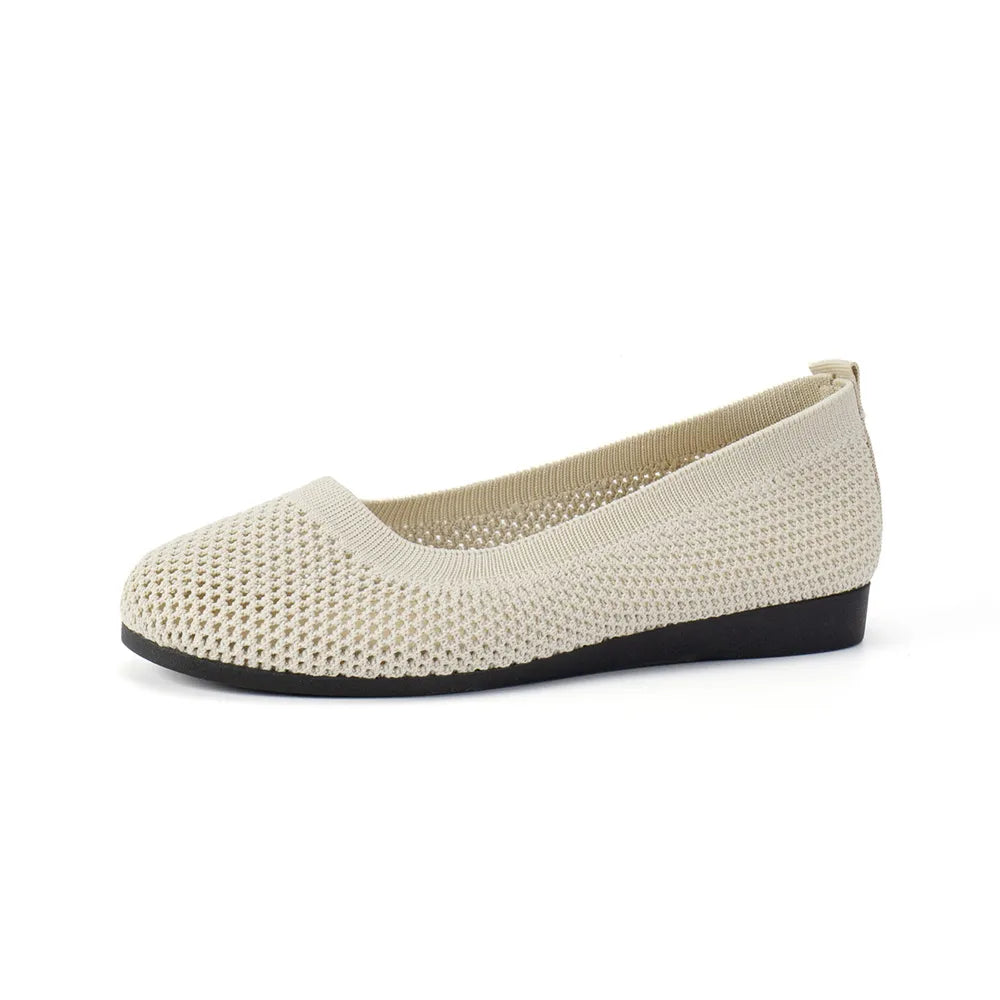 Solid Color Mesh Flat Slip-Ons, view 8