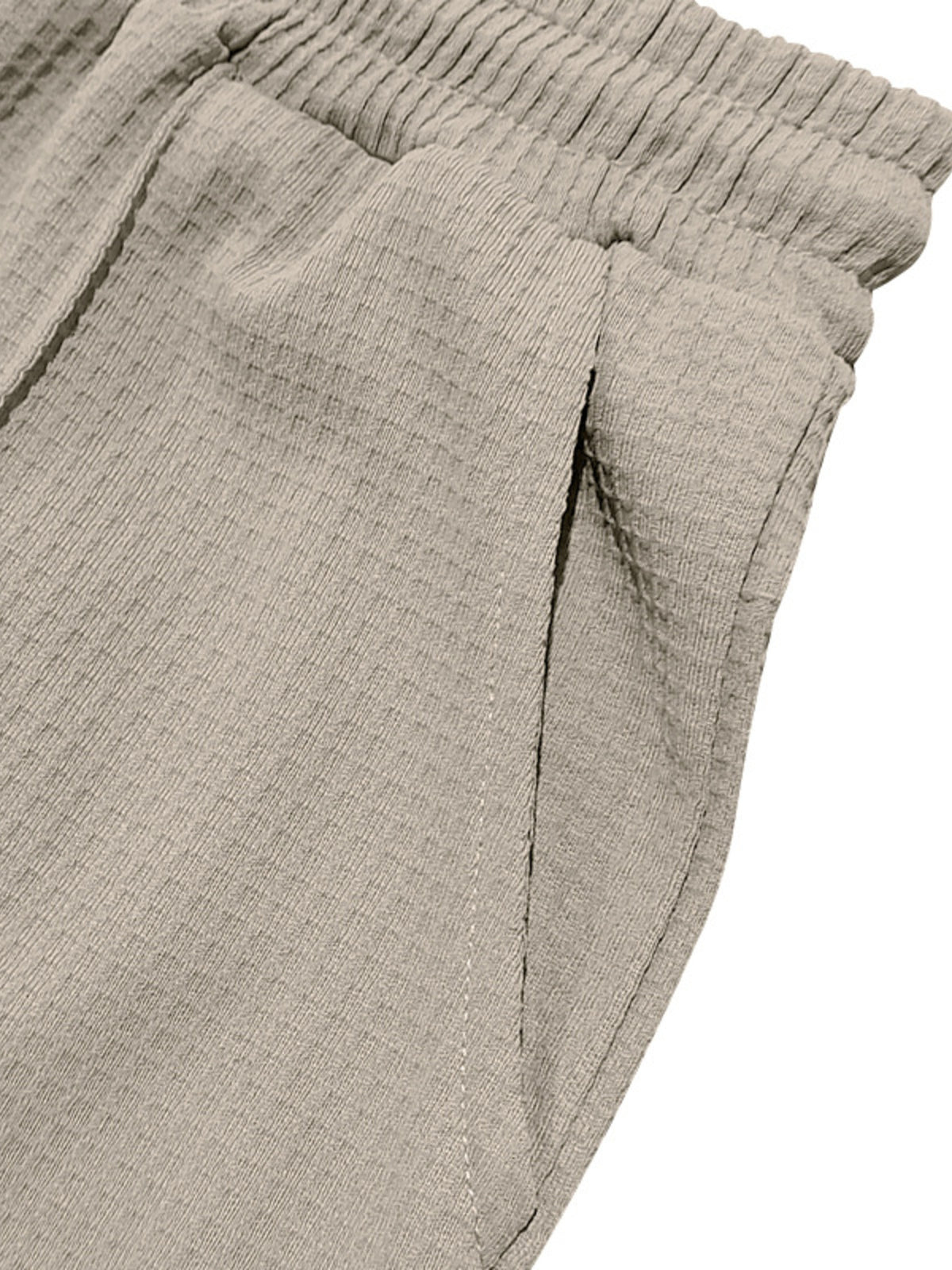 Men's Full Size Textured Drawstring Casual Pants Plus Size, view 8