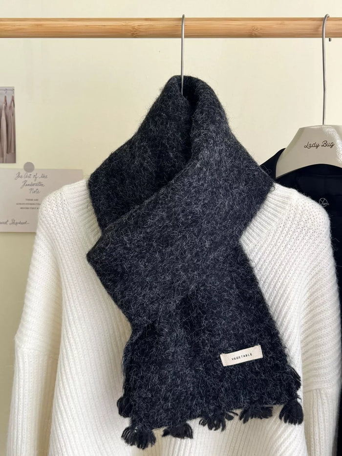 Tassel Knitted Scarf - Lilixa.store