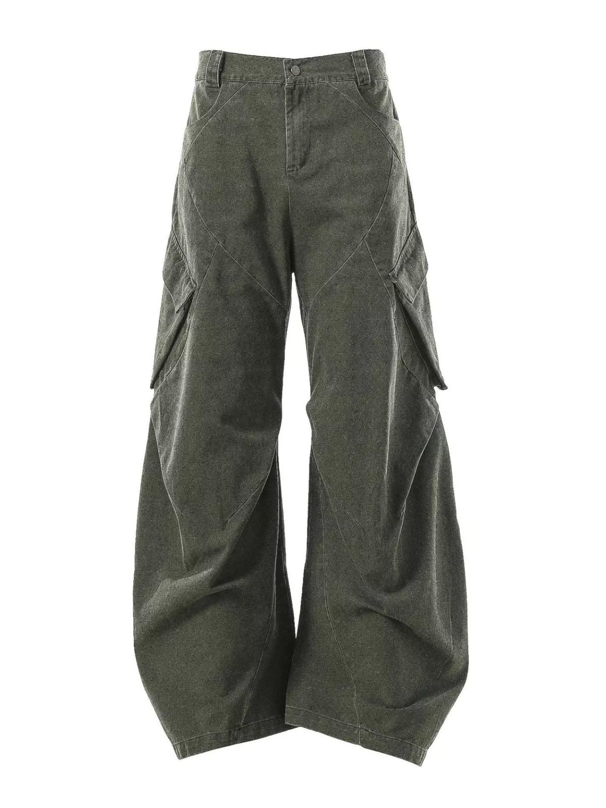 Men's Cargo Pants with Multiple Pockets in Army Green