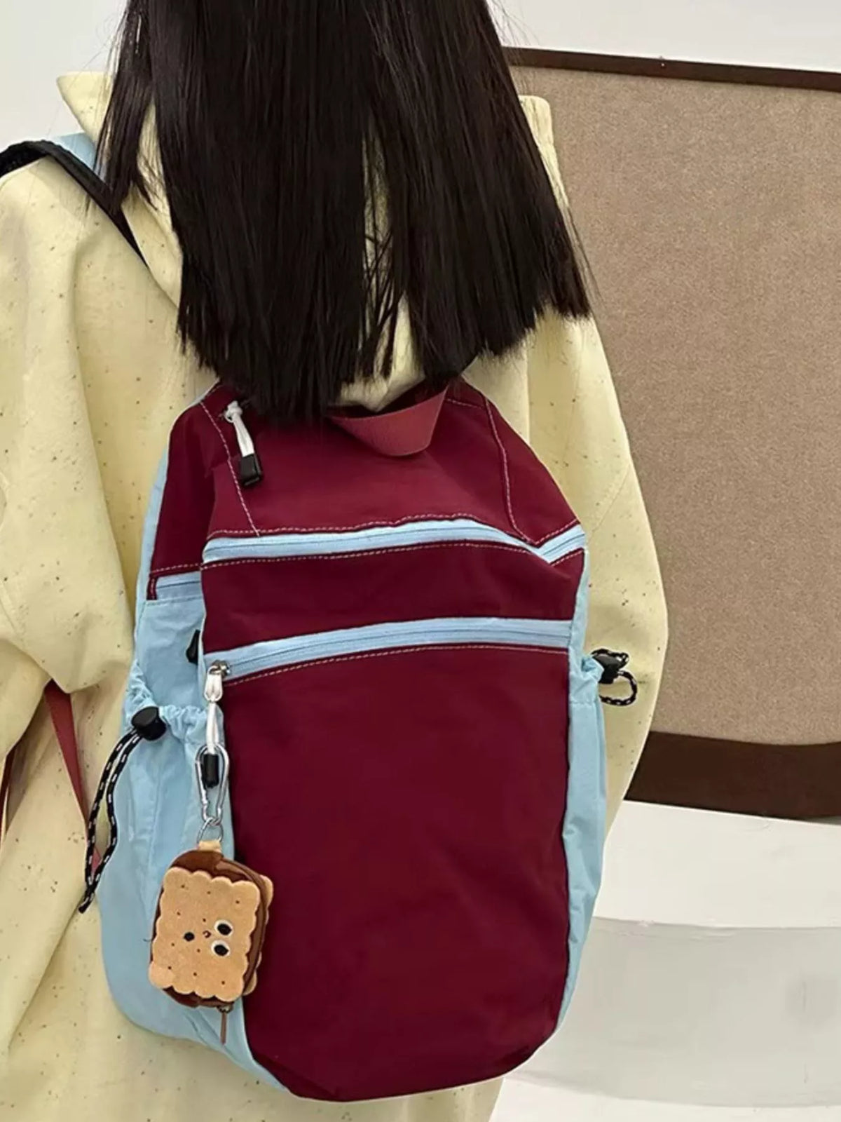Two-Tone Lightweight Casual Backpack Bag - Lilixa.store