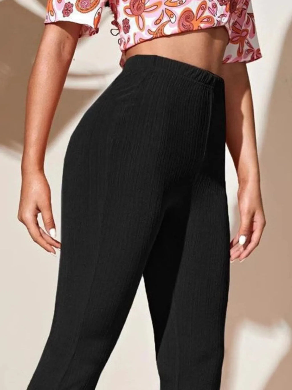 Full Size High-Waist Flare Active Pants Plus Size - Lilixa.store