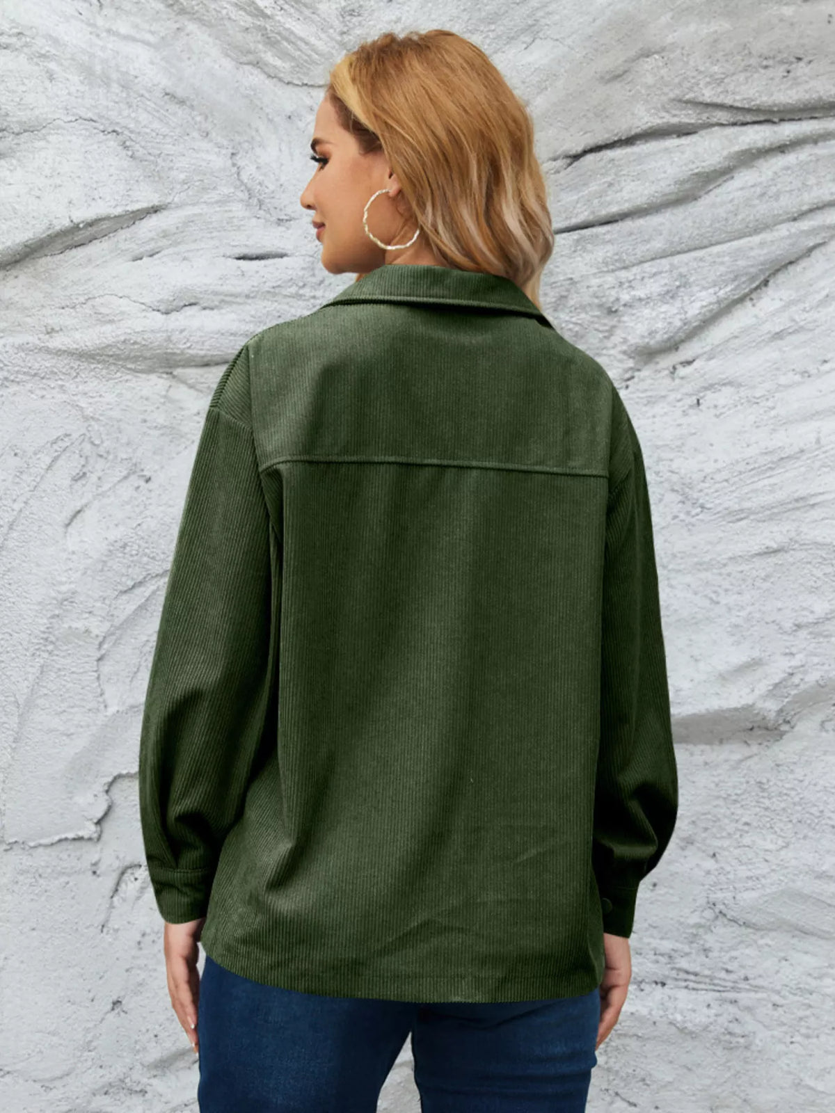 Casual Corduroy Button-Down Jacket, view 11