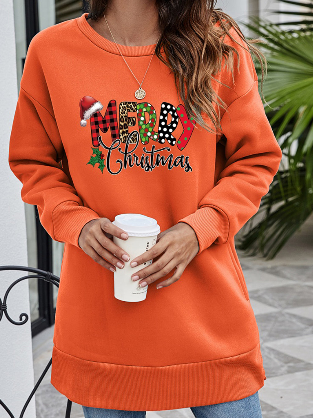 MERRY CHRISTMAS Graphic Sweatshirt - Lilixa.store