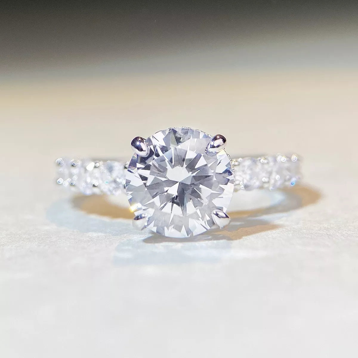 3 Carat 925 Sterling Silver Moissanite Ring