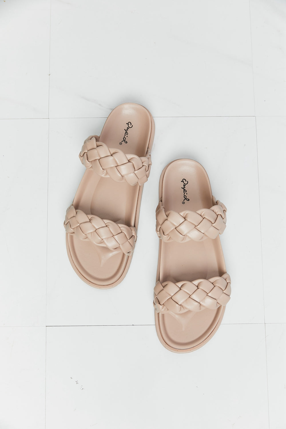 Qupid Braided Open Toe Slippers - Lilixa.store