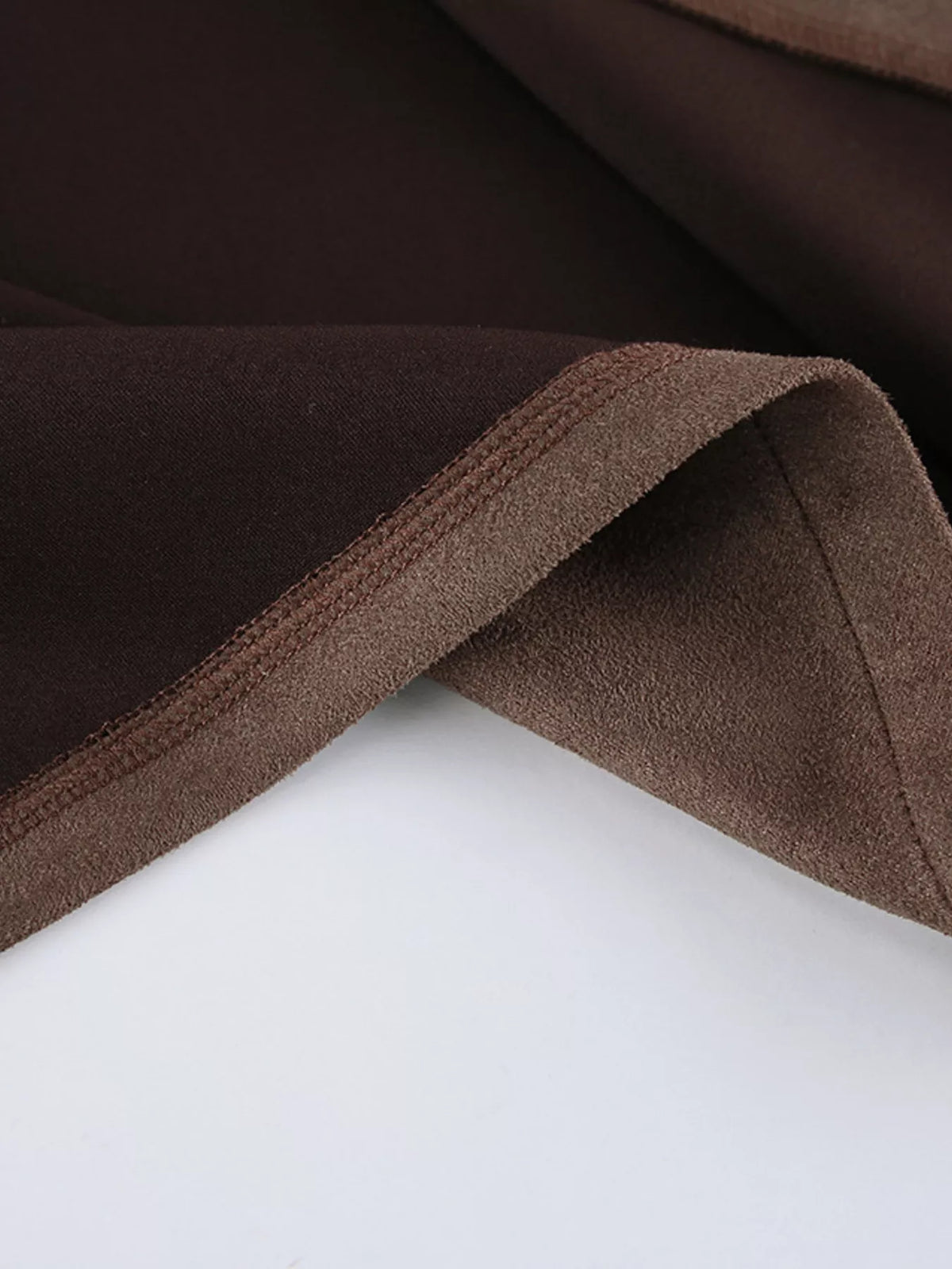 Zip-Up Dropped Shoulder Jacket in Brown, view 12