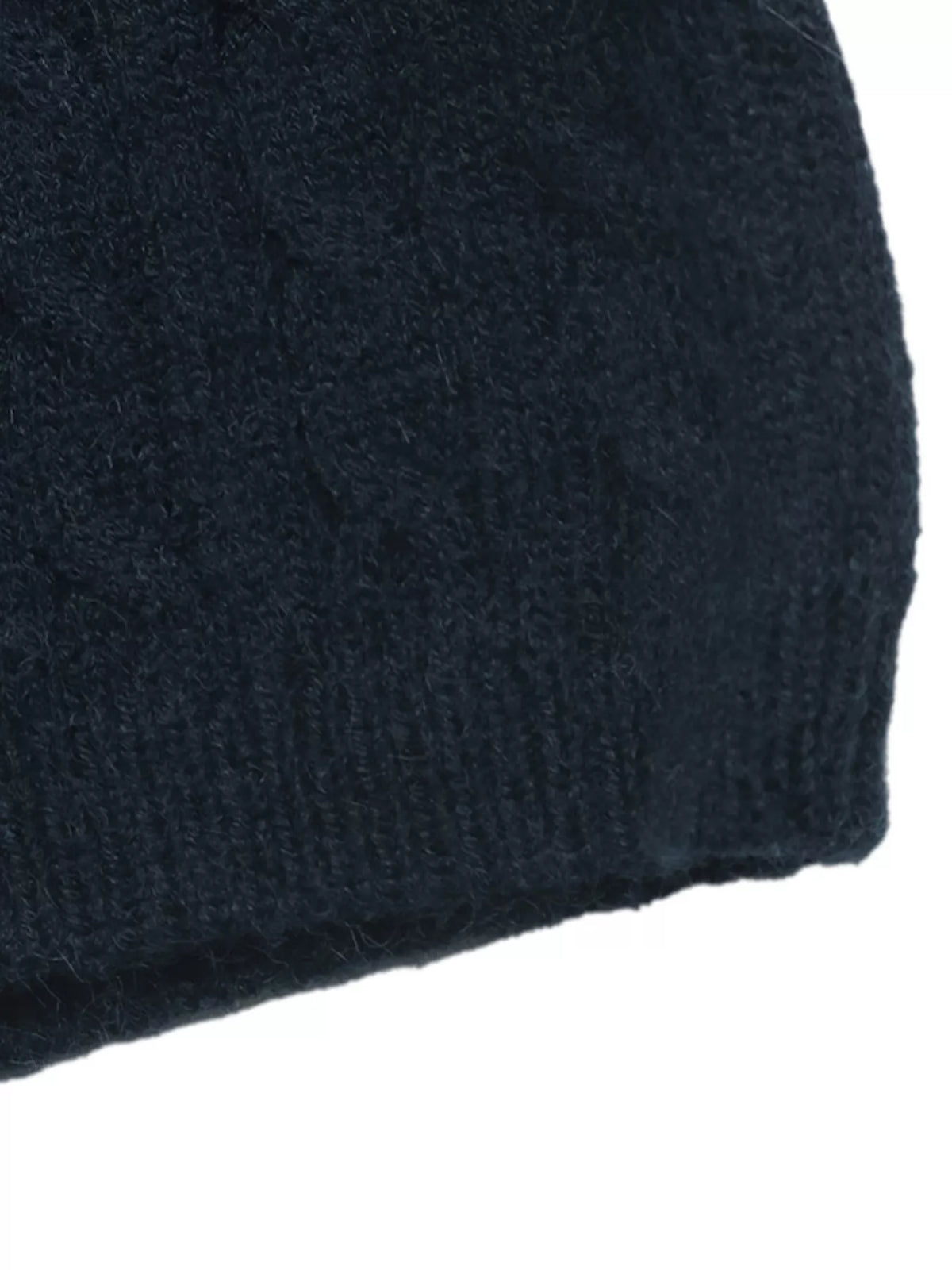 Cable Knit Contrast Collar Sweater in Navy, view 7