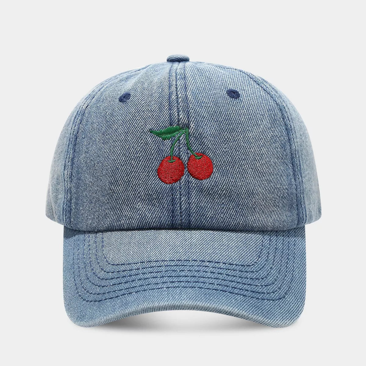 Cherry Embroidery Baseball Cap - Lilixa.store