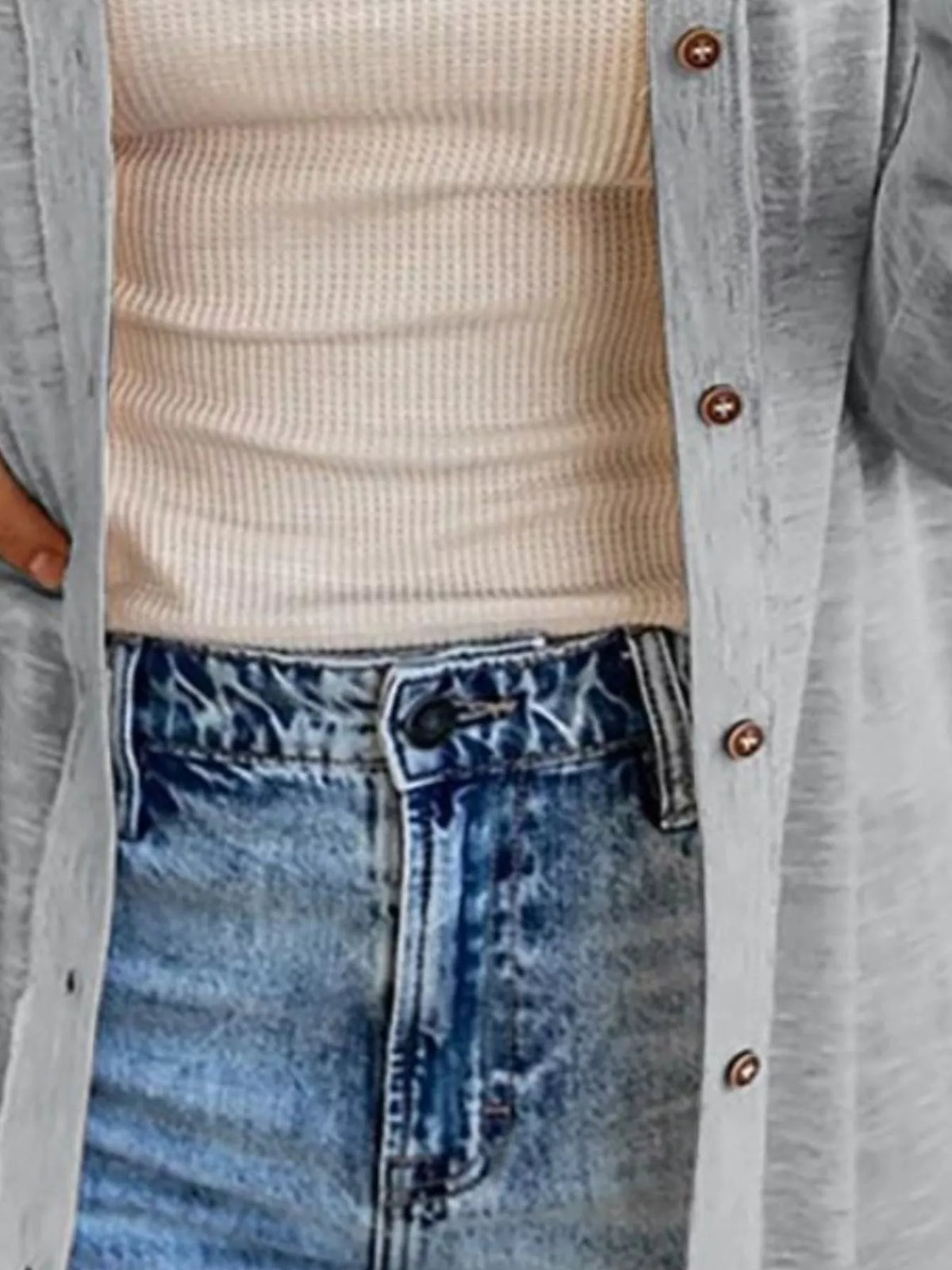 Lightweight Button-Down Cardigan, view 8