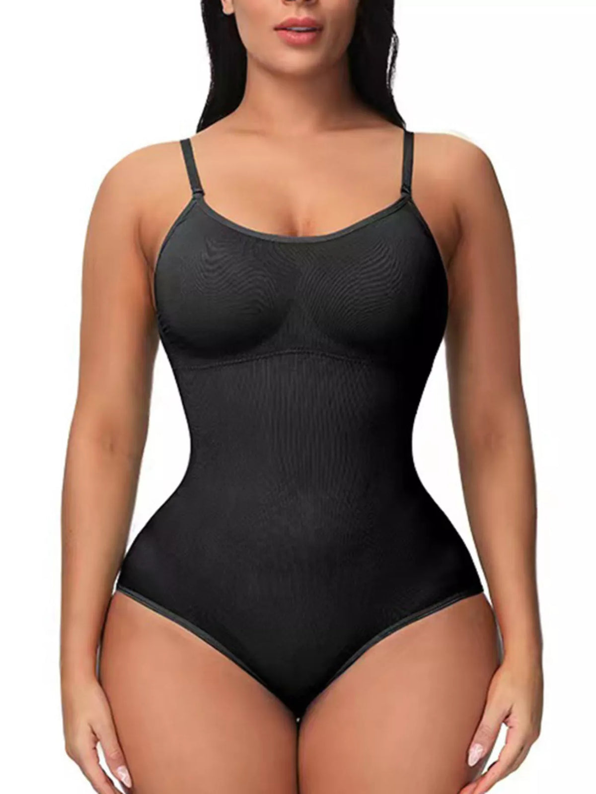 Full Size Seamless Scoop Neck Shaping Bodysuit Plus Size - Lilixa.store