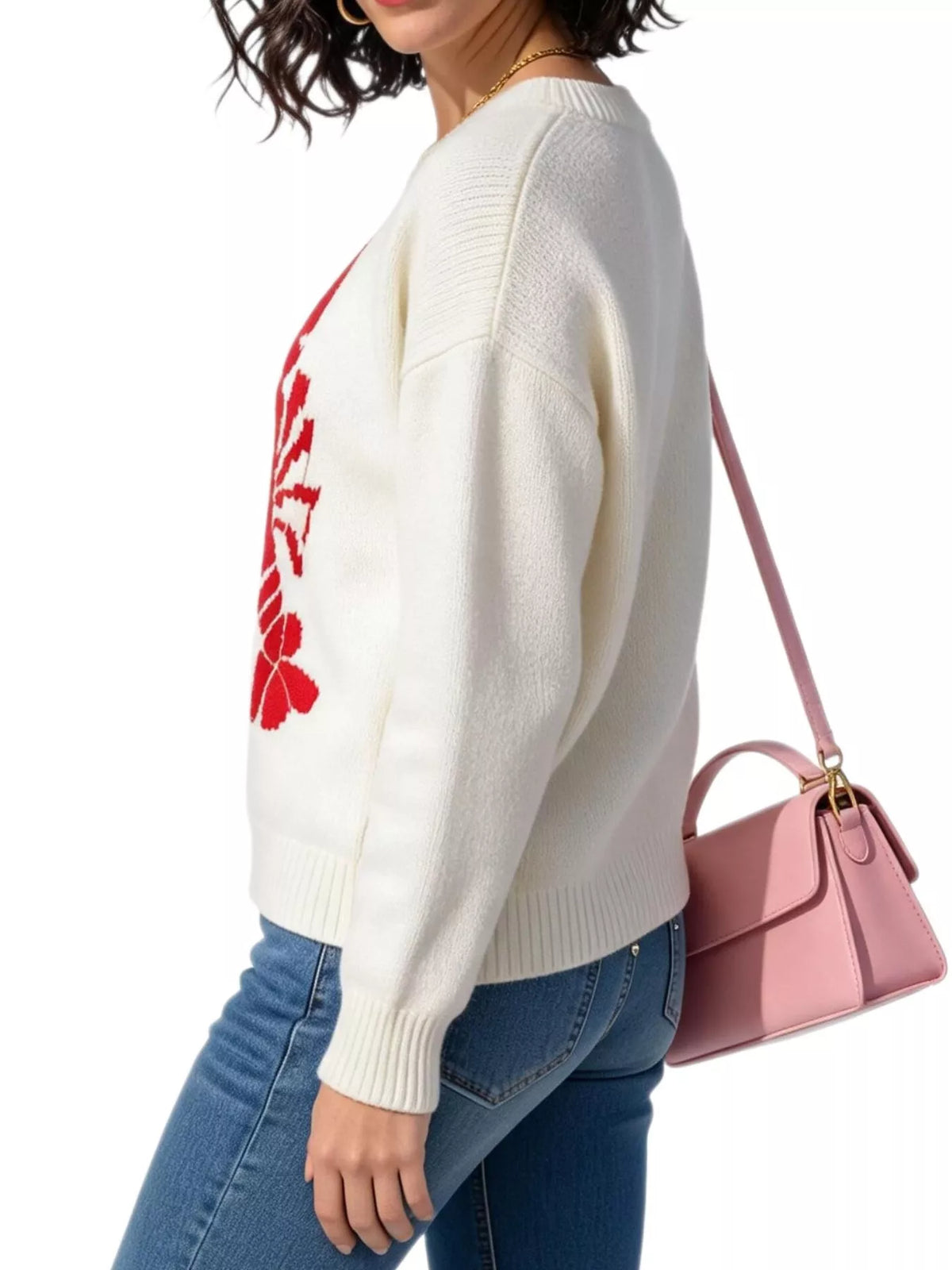 Lobster Graphic Crew Neck Sweater - Lilixa.store