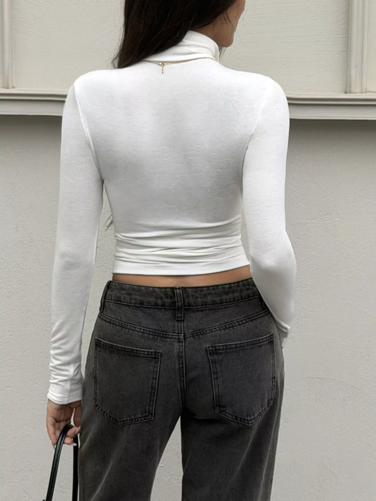 Turtleneck Long Sleeve T-Shirt