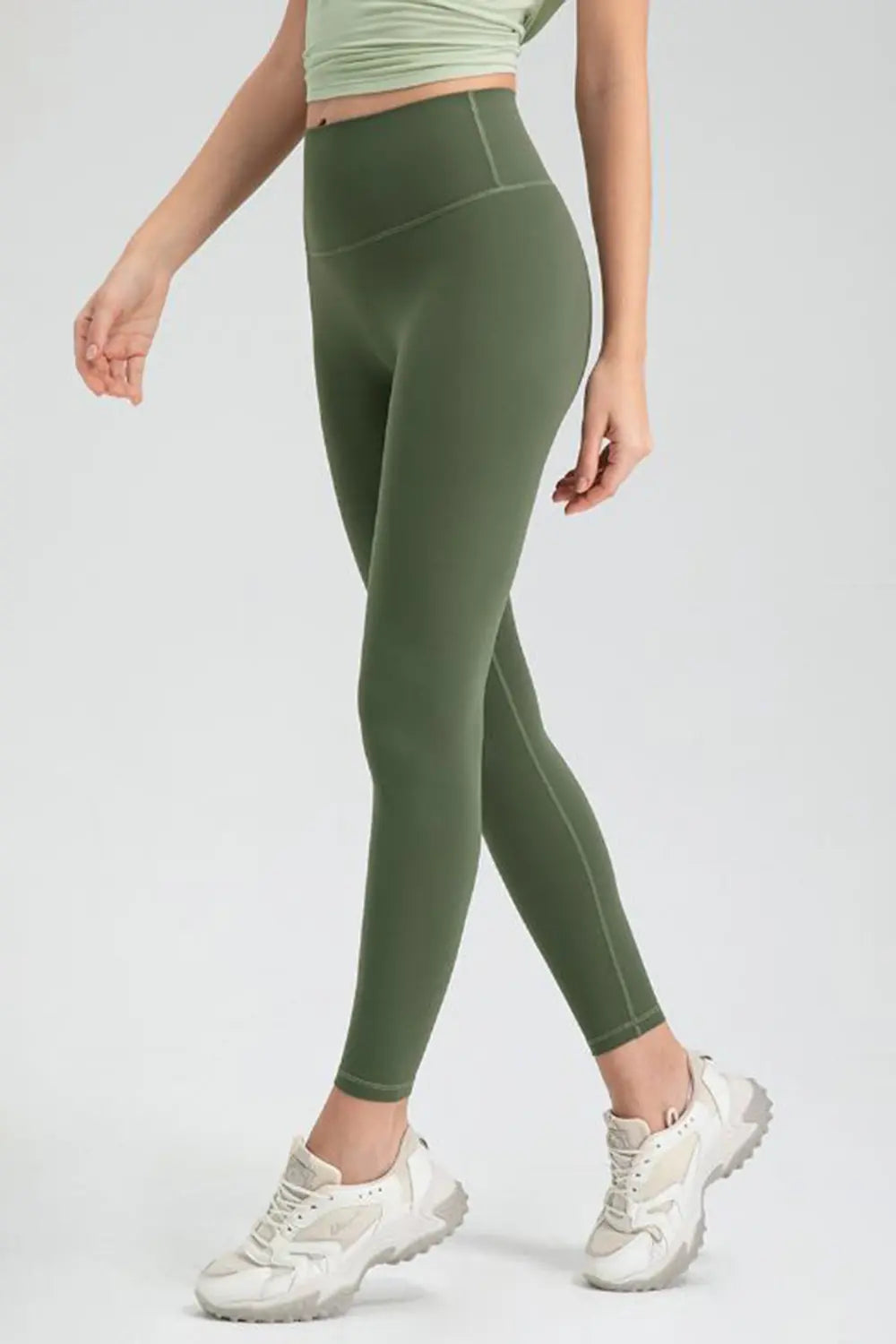 Wide Waistband High Waist Sport Leggings - Lilixa.store