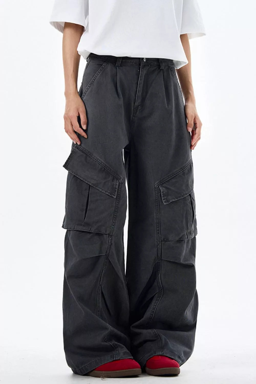 Men's Loose Fit Multi-Pocket Cargo Pants, view 3