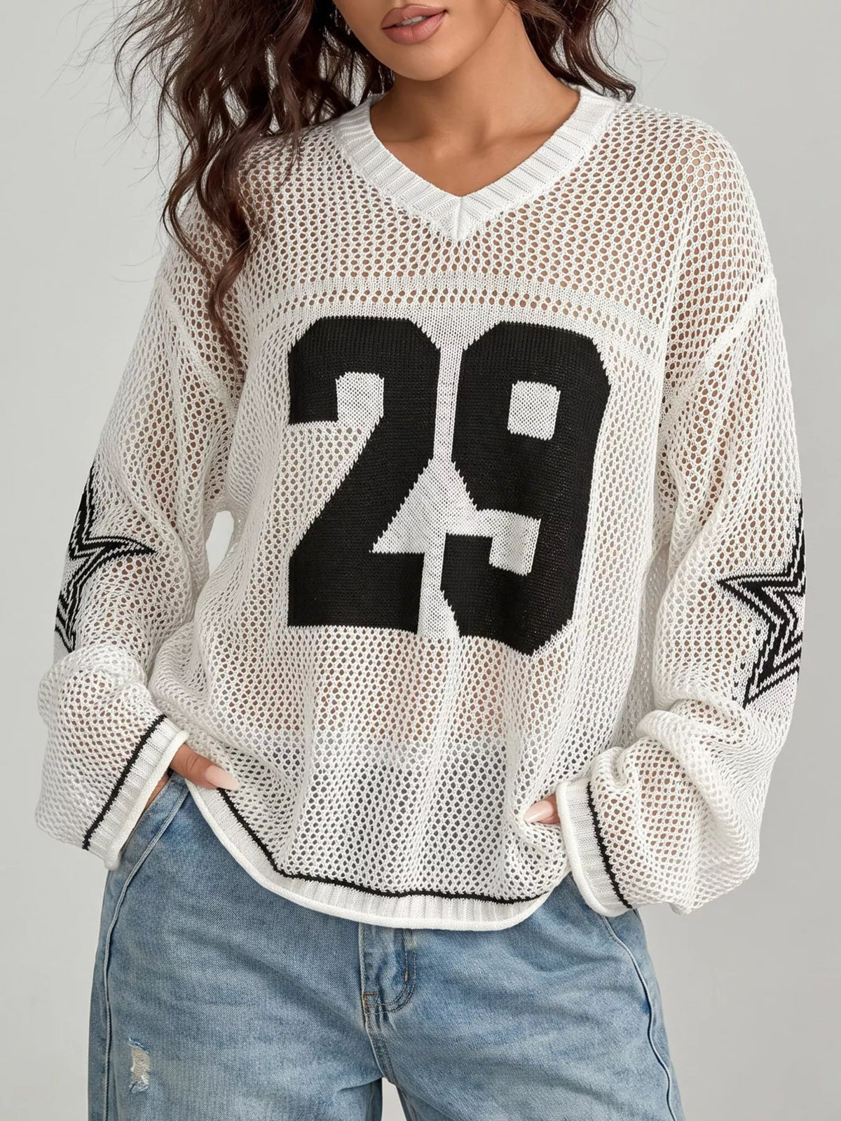 Number 29 Openwork Knit Cover Up