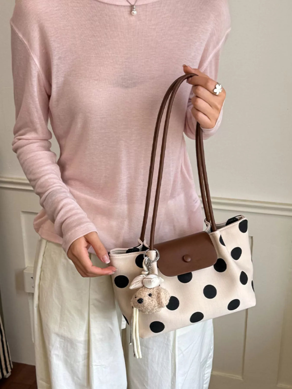 Polka Dot Shoulder Bag