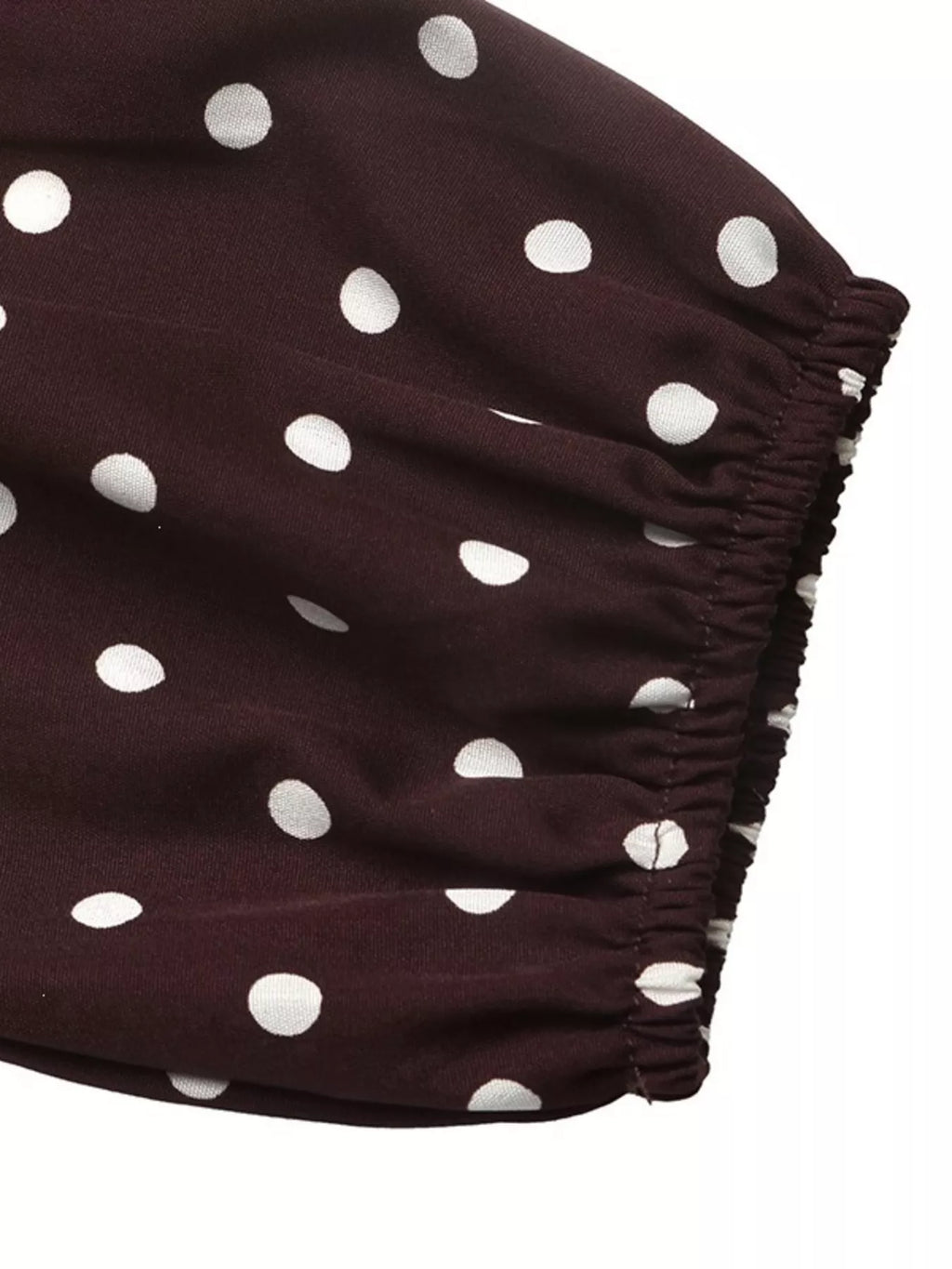Polka Dot Ruffled V-Neck Bodysuit - Lilixa.store