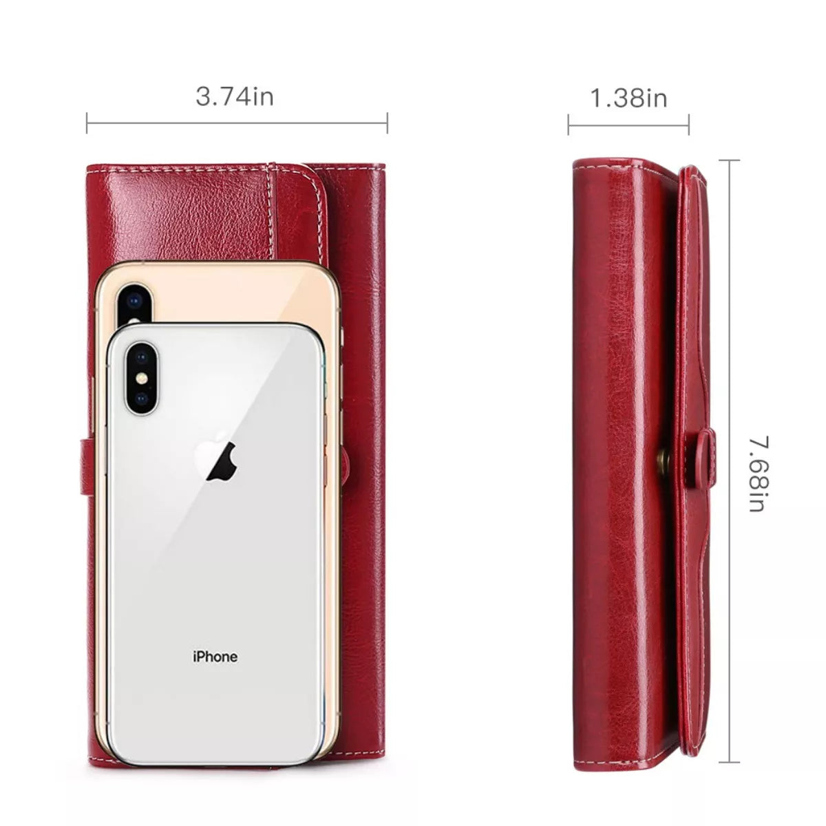 Leather Long Wallet - Lilixa.store