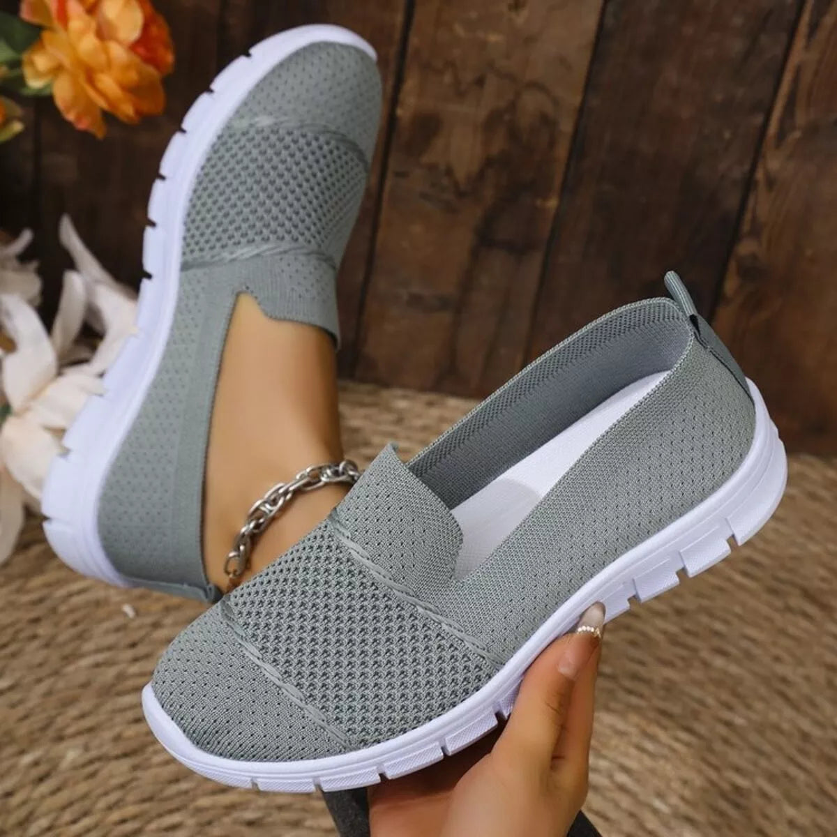 Round Toe Flats Slip-Ons - Lilixa.store