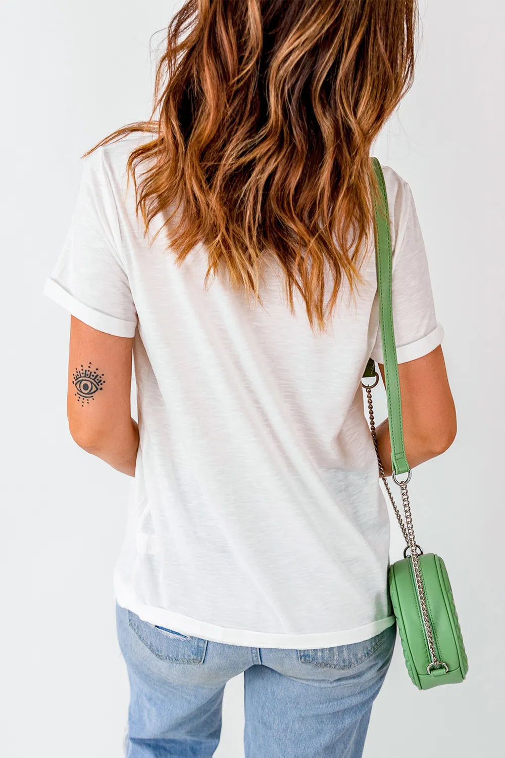 Letter Graphic Round Neck Short Sleeve T-Shirt - Lilixa.store