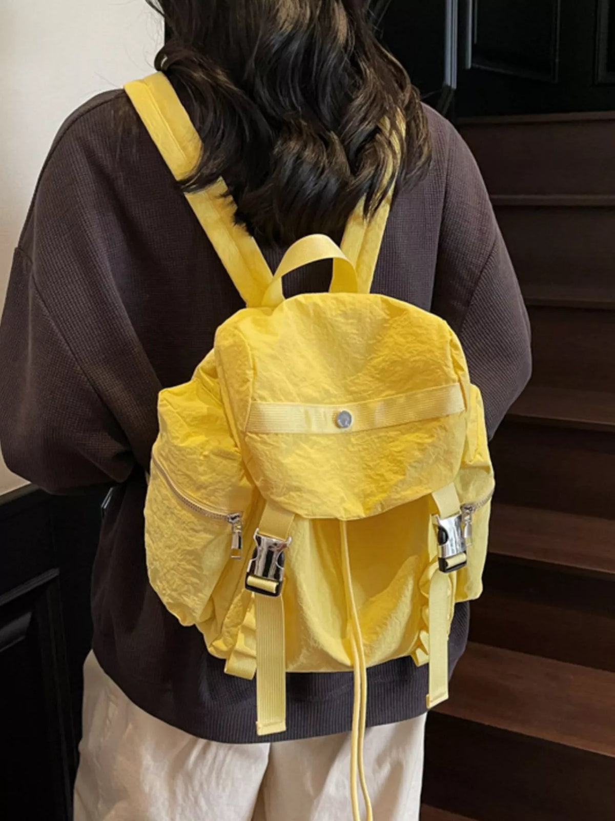 Lightweight Drawstring Casual Backpack Bag - Lilixa.store