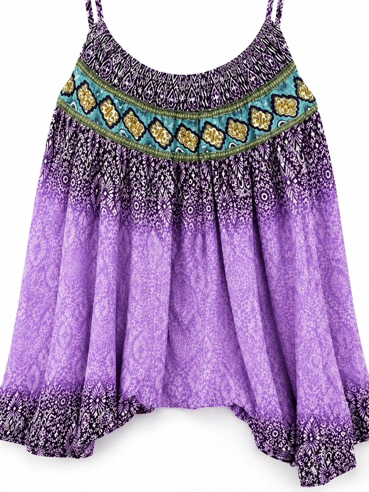 Full Size Printed Scoop Neck Cami Plus Size, view 12
